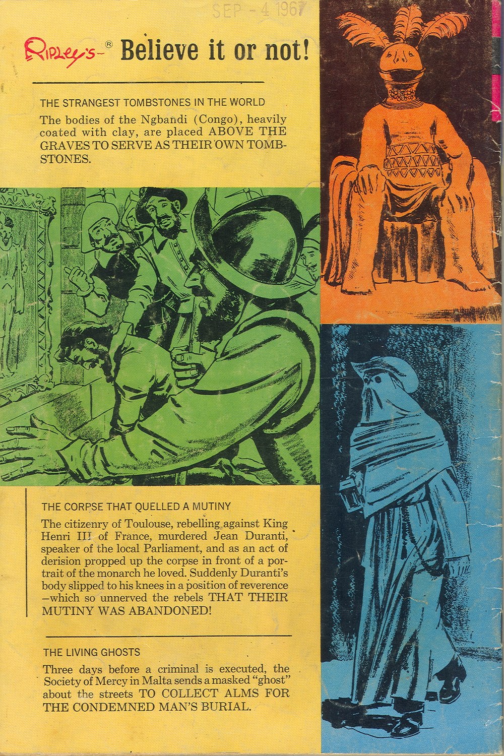 Read online Ripley's Believe it or Not! (1965) comic -  Issue #6 - 36