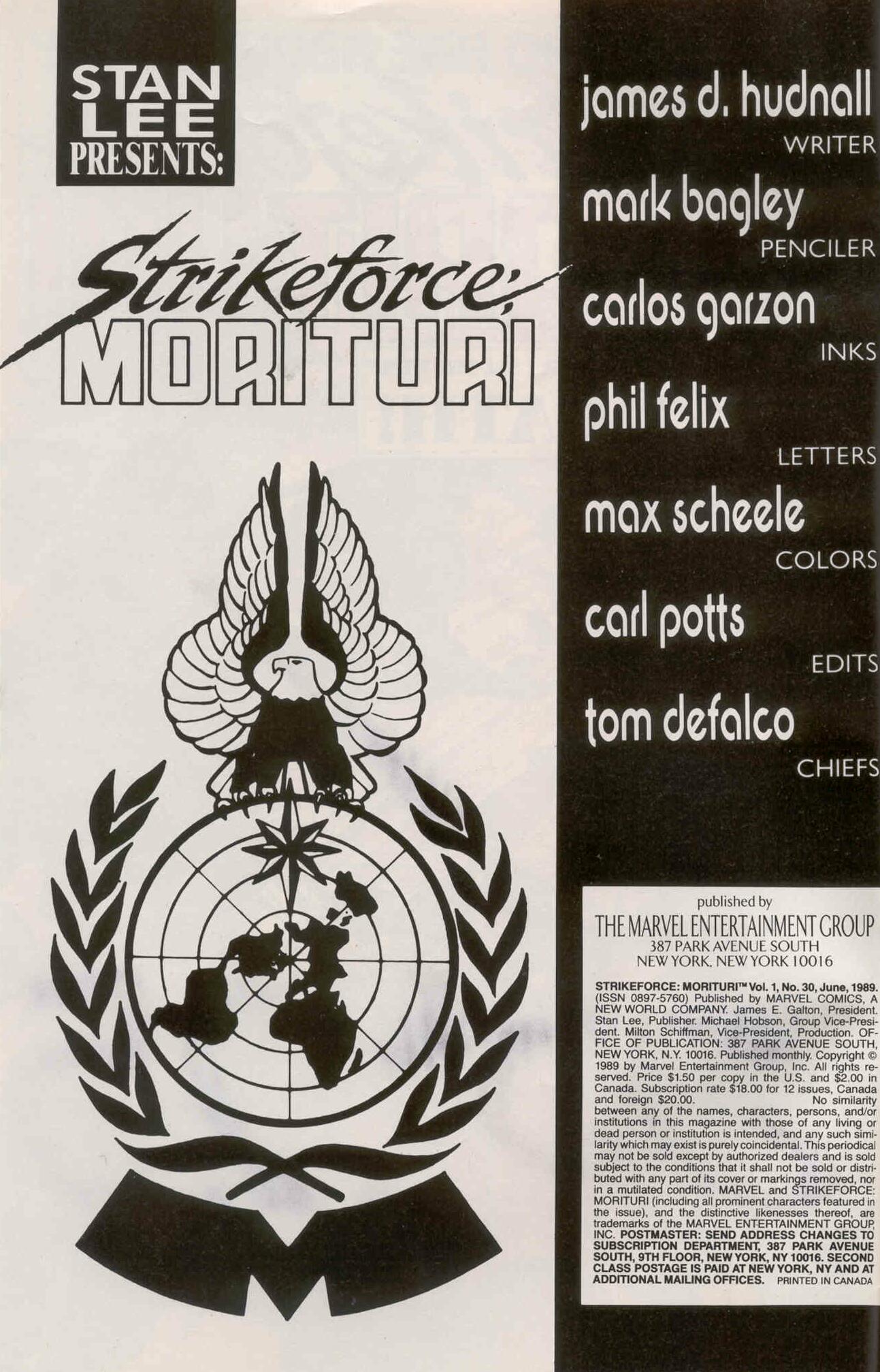 Read online Strikeforce: Morituri comic -  Issue #30 - 2