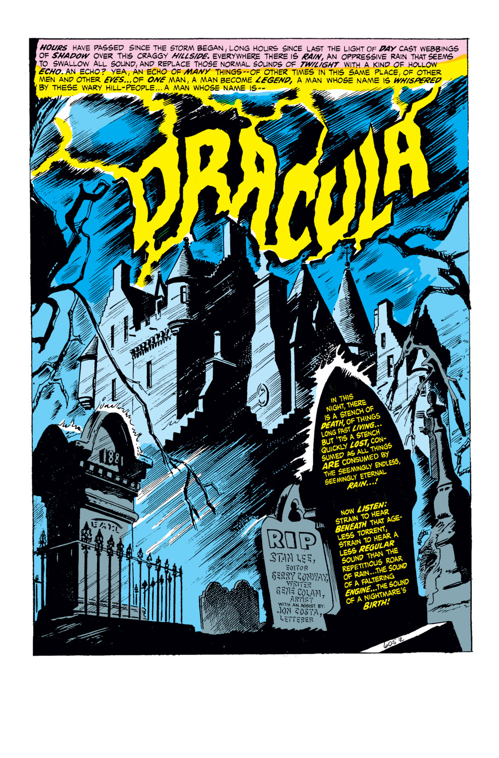 Read online Tomb of Dracula (1972) comic -  Issue #1 - 2