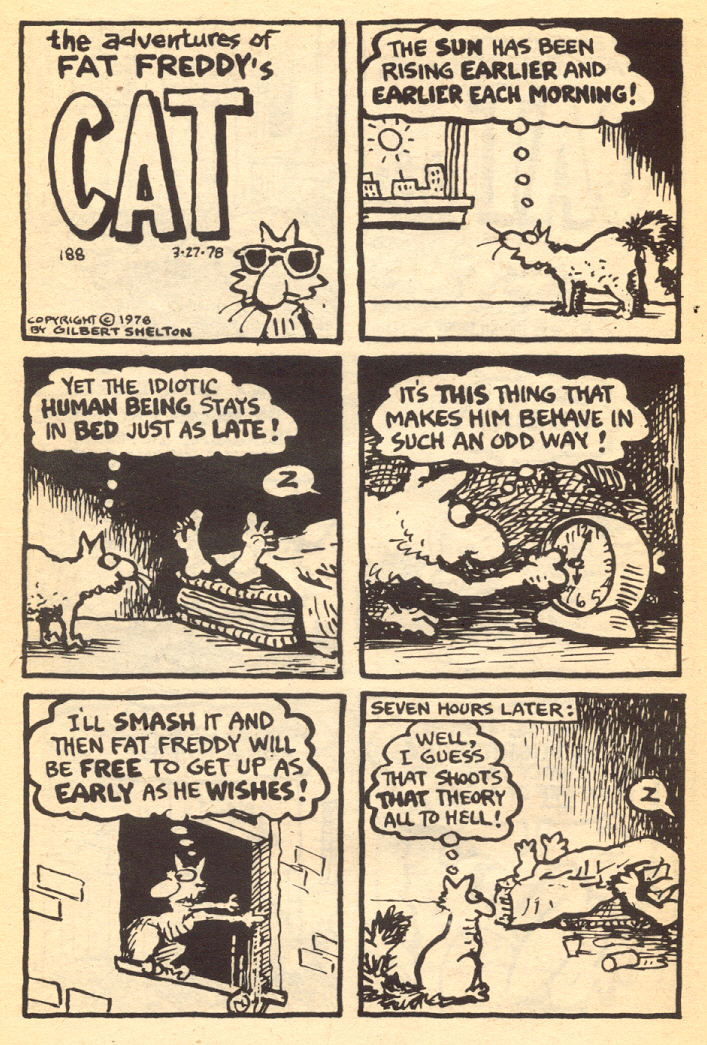 Read online Adventures of Fat Freddy's Cat comic -  Issue #4 - 40