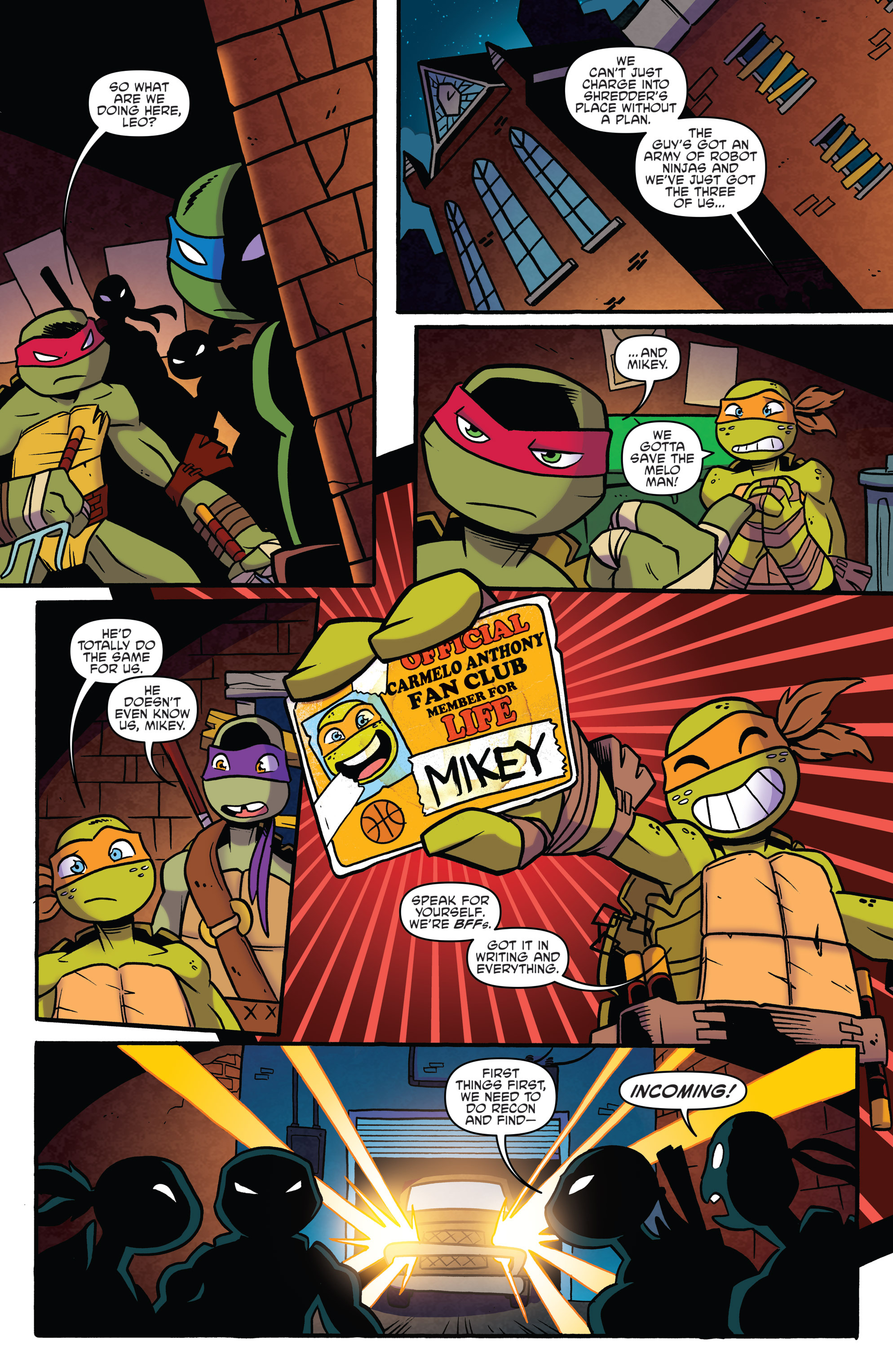 Read online Teenage Mutant Ninja Turtles Amazing Adventures comic -  Issue # _Special - Carmelo Anthony - 19