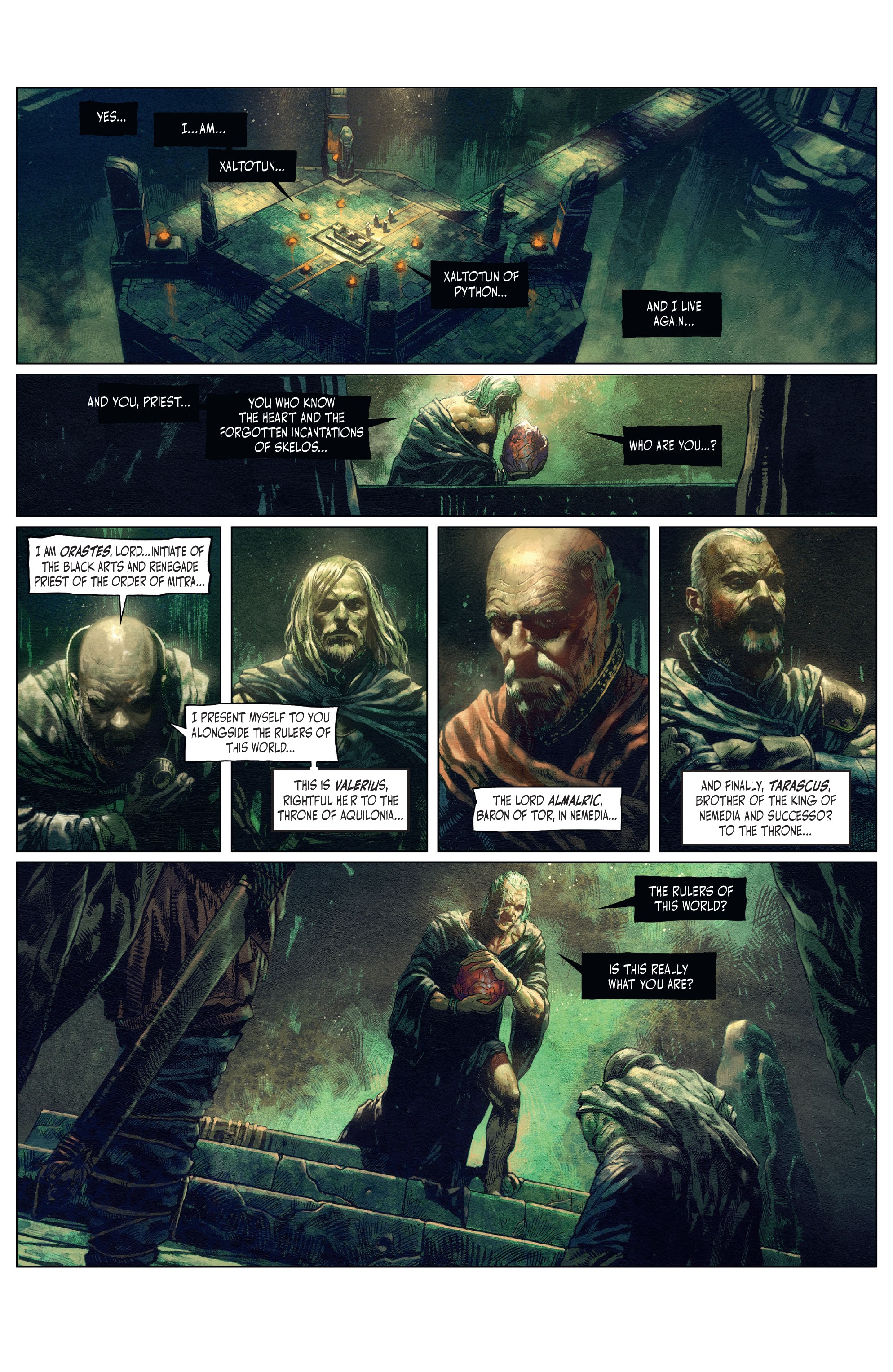 Read online The Cimmerian: Hour of the Dragon comic -  Issue #1 - 6