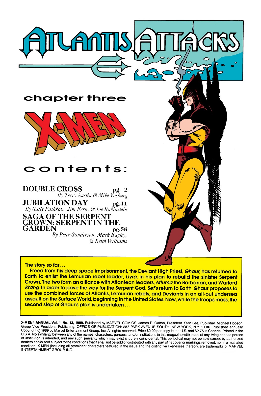 Uncanny X-Men (1963) issue Annual 13 - Page 2