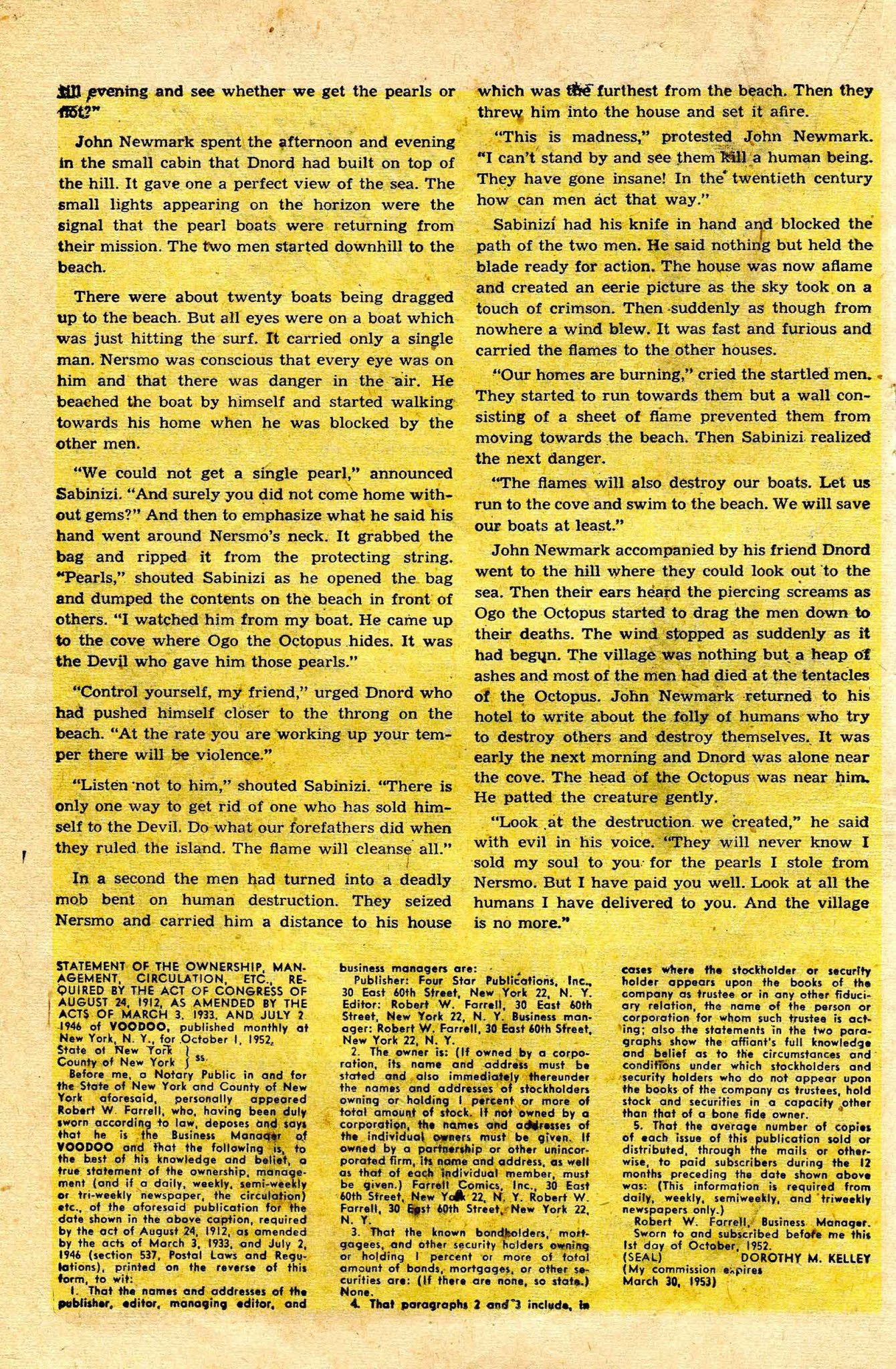 Read online Voodoo (1952) comic -  Issue #7 - 18