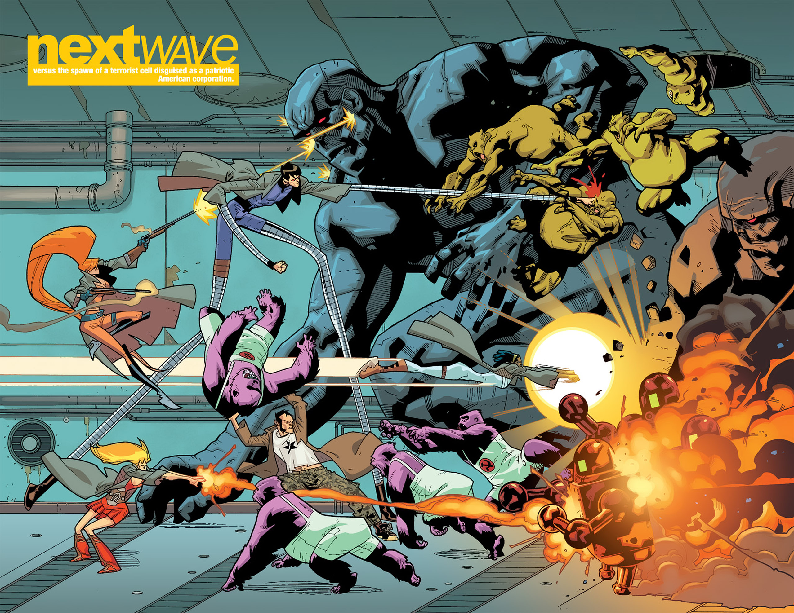 Read online Nextwave: Agents Of H.A.T.E. comic -  Issue #11 - 12