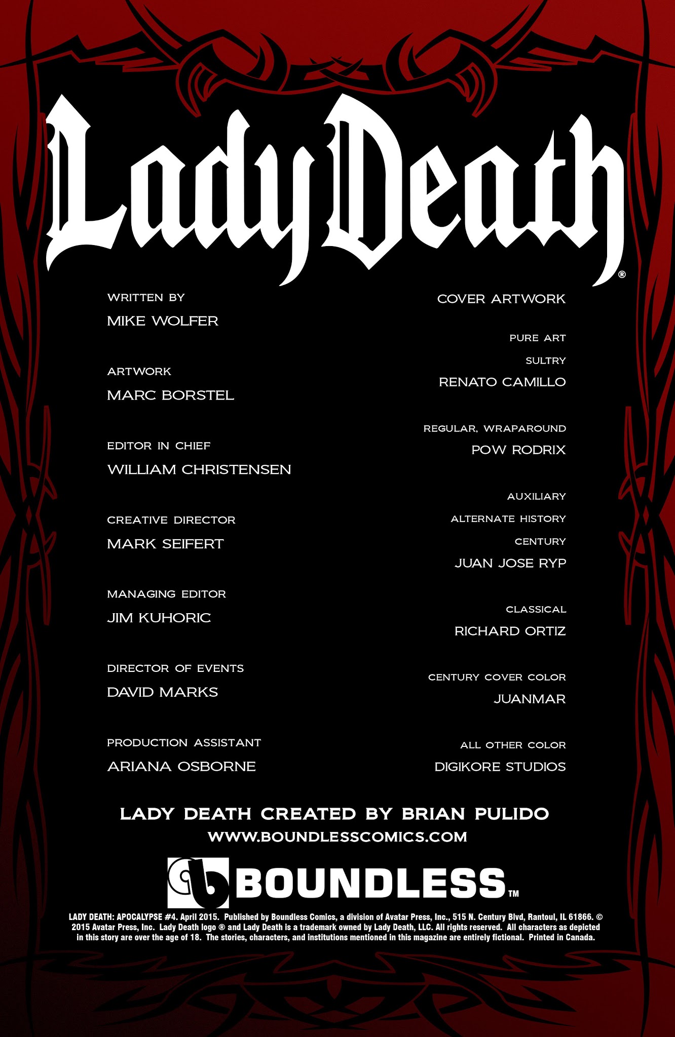 Read online Lady Death: Apocalypse comic -  Issue #4 - 2