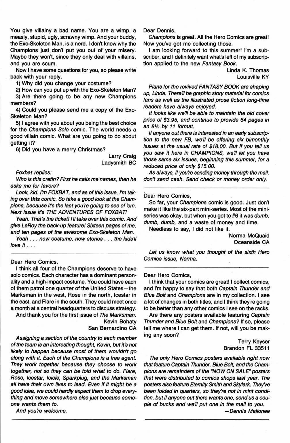 Read online Champions (1987) comic -  Issue #8 - 17