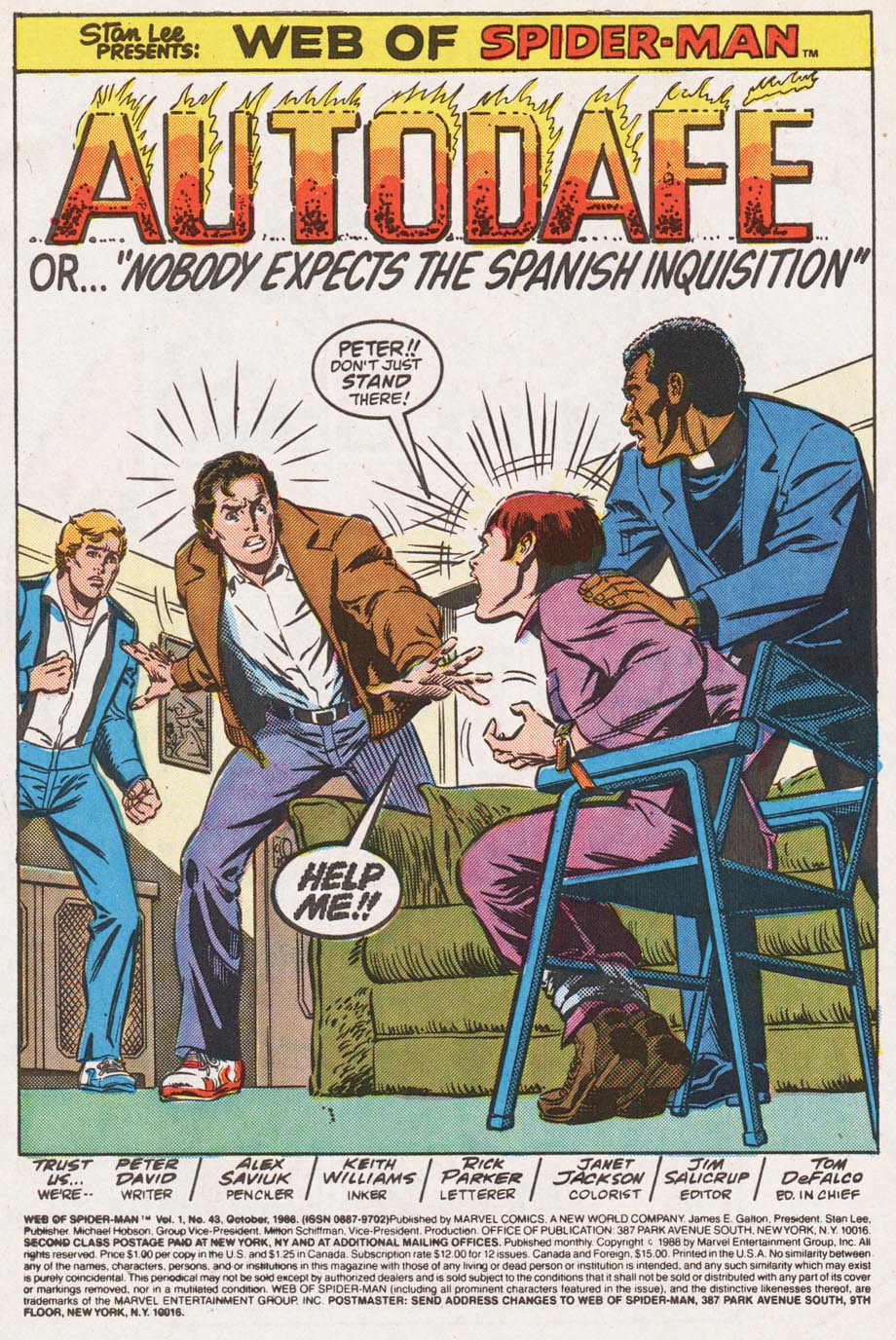 Read online Web of Spider-Man (1985) comic -  Issue #43 - 2