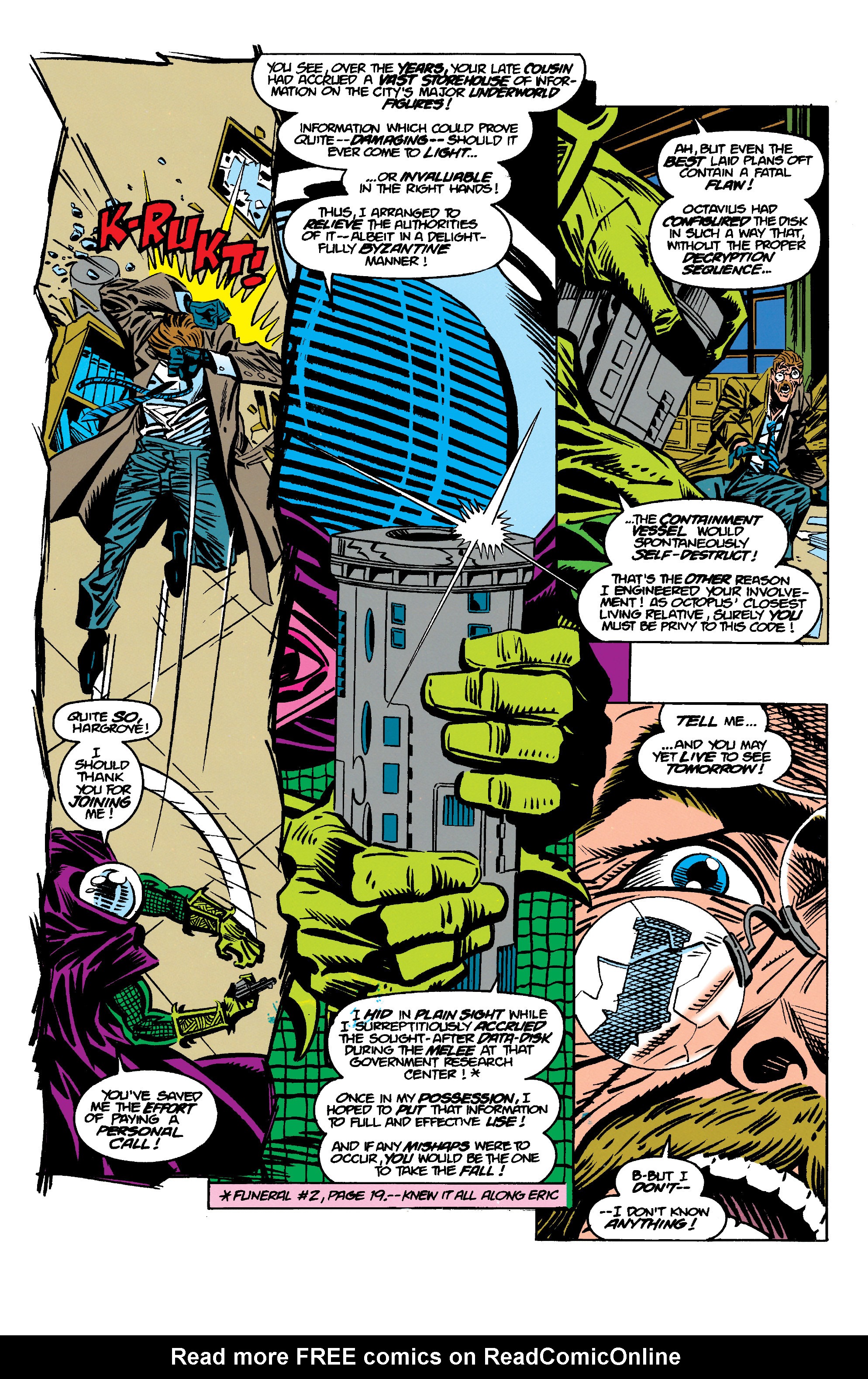 Read online Spider-Man: Funeral for an Octopus comic -  Issue #3 - 17