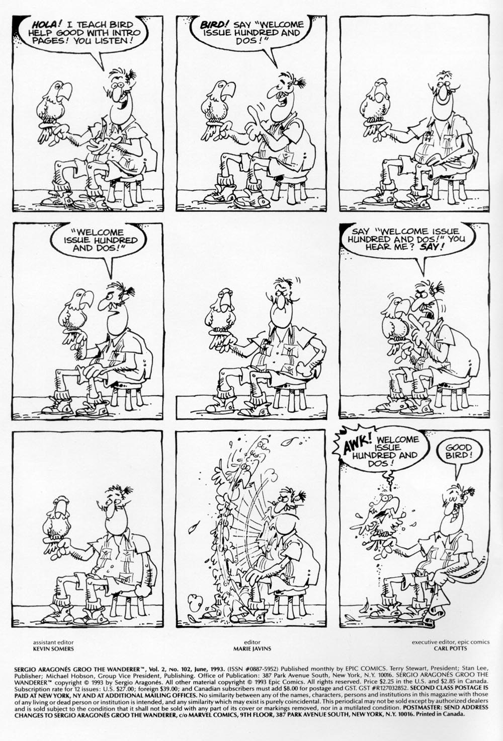 Read online Sergio Aragonés Groo the Wanderer comic -  Issue #102 - 2