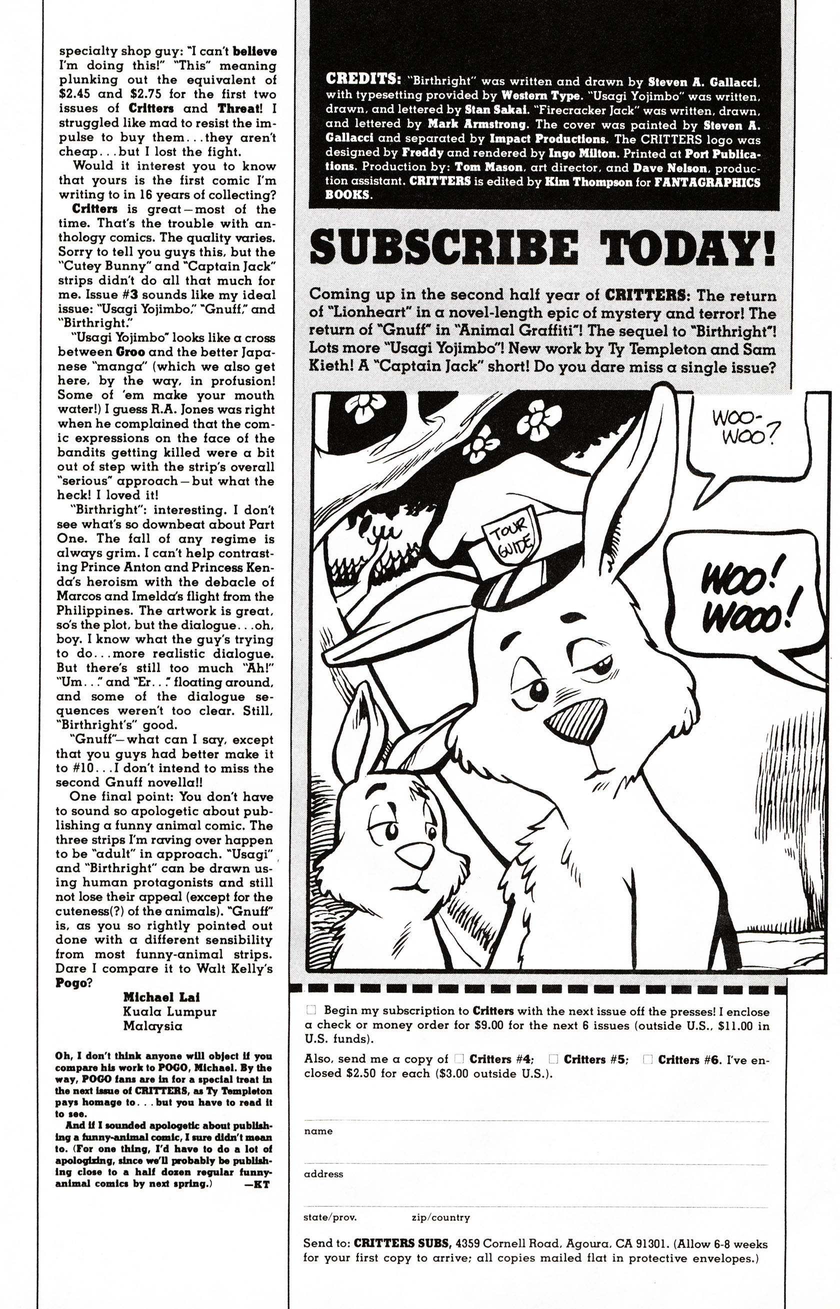Read online Critters comic -  Issue #6 - 34