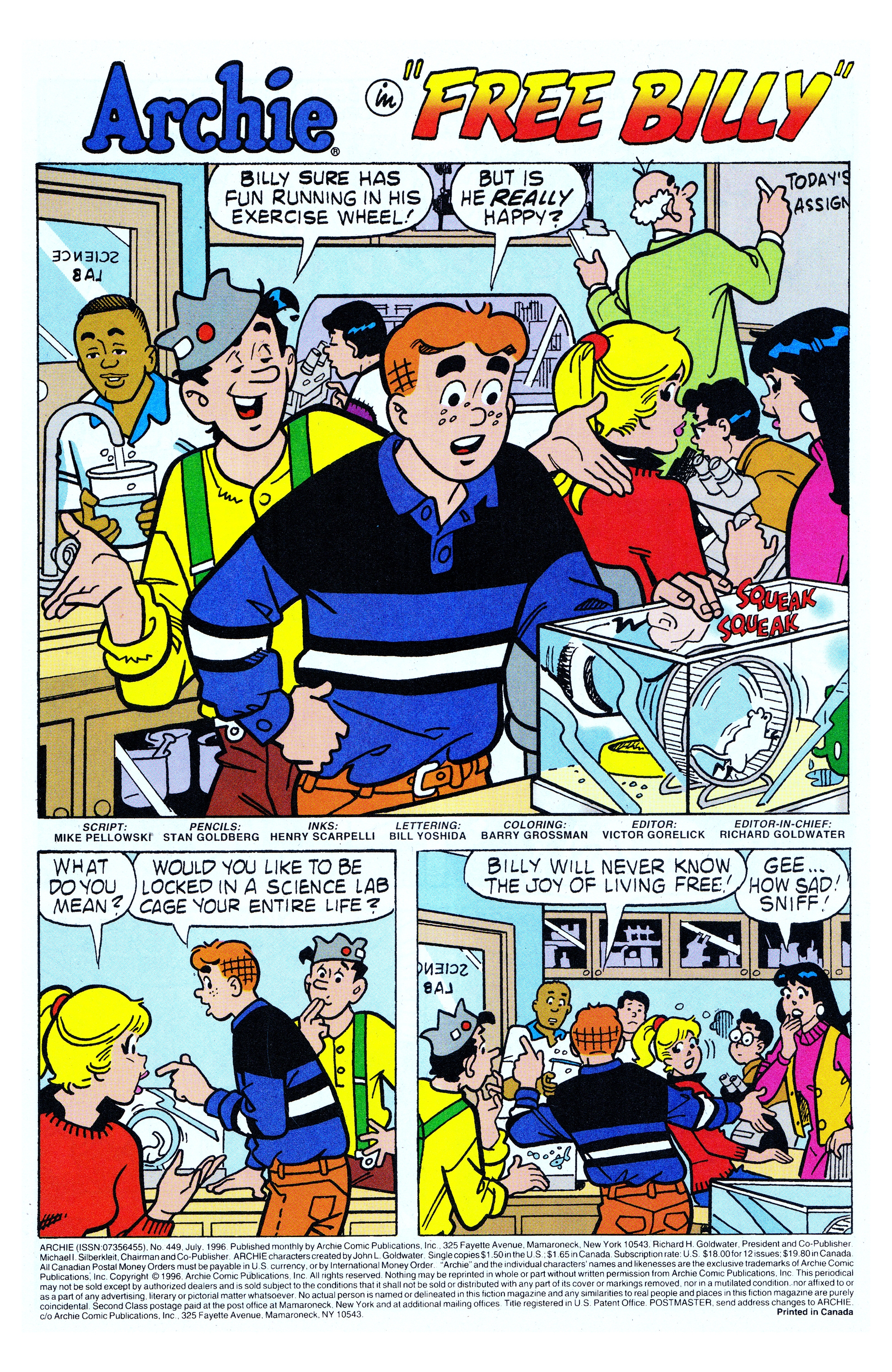 Read online Archie (1960) comic -  Issue #449 - 2