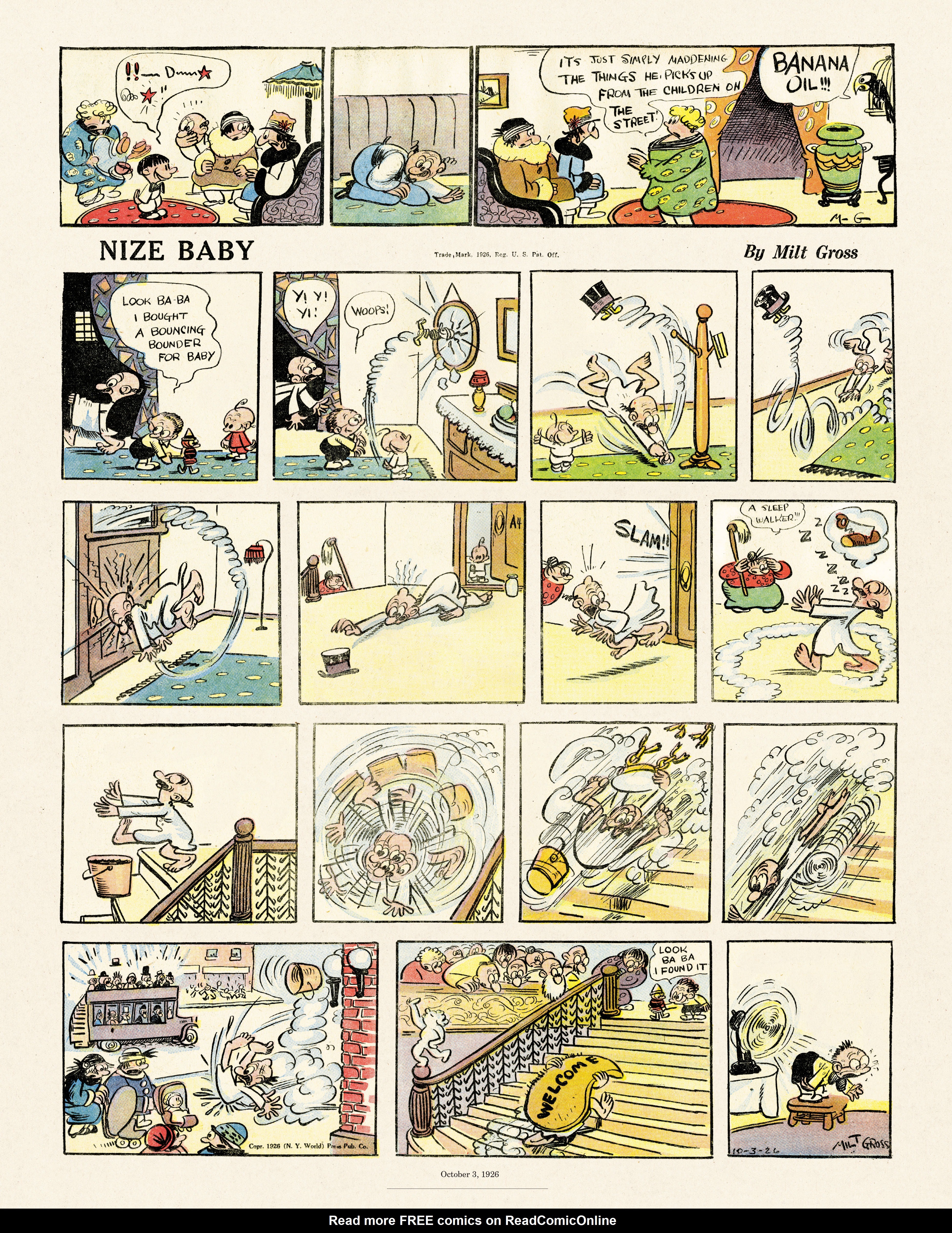 Read online Gross Exaggerations: The Meshuga Comic Strips of Milt Gross comic -  Issue # TPB - 22
