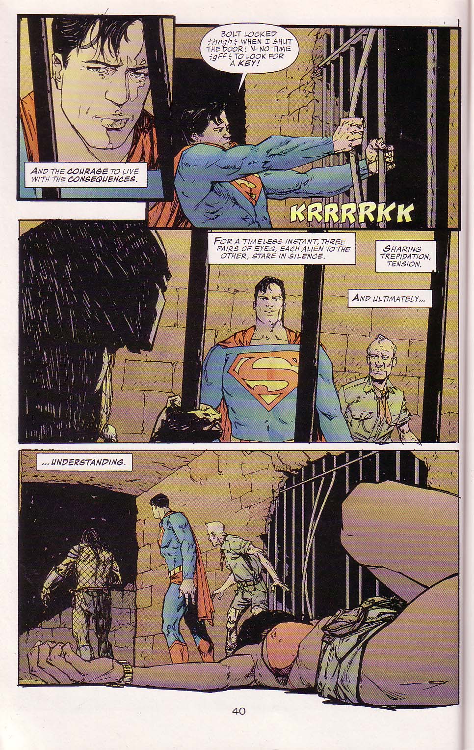 Read online Superman vs. Predator comic -  Issue #3 - 42