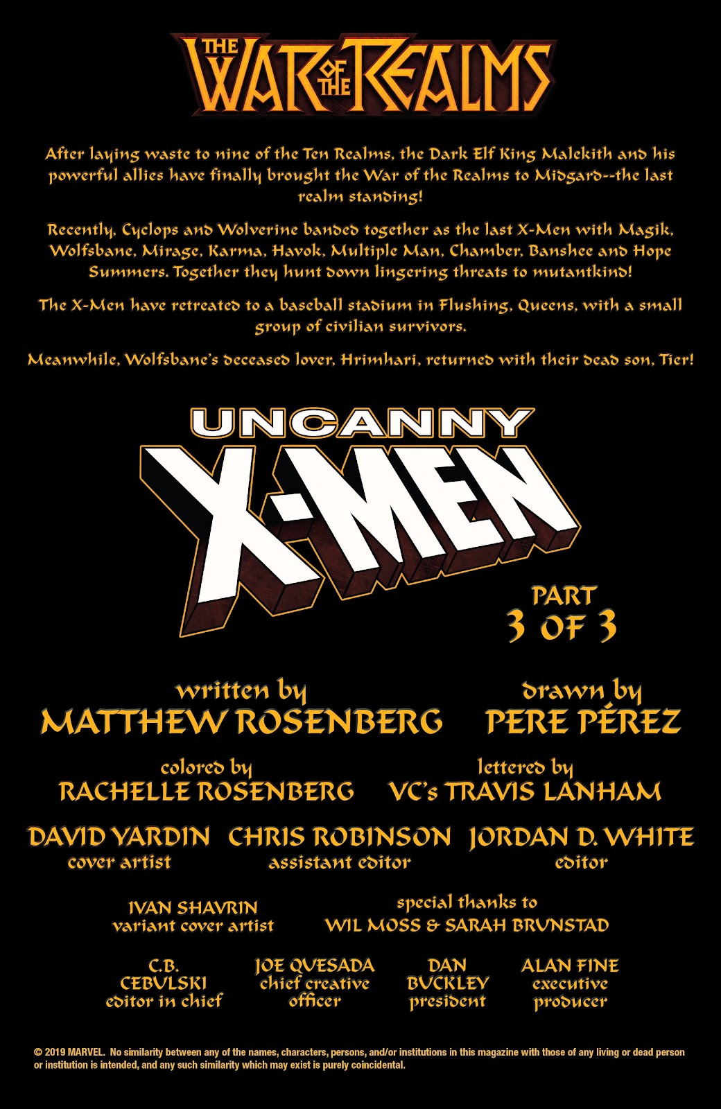 War of the Realms: Uncanny X-Men issue 3 - Page 2