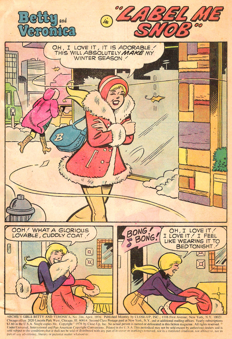 Read online Archie's Girls Betty and Veronica comic -  Issue #244 - 3