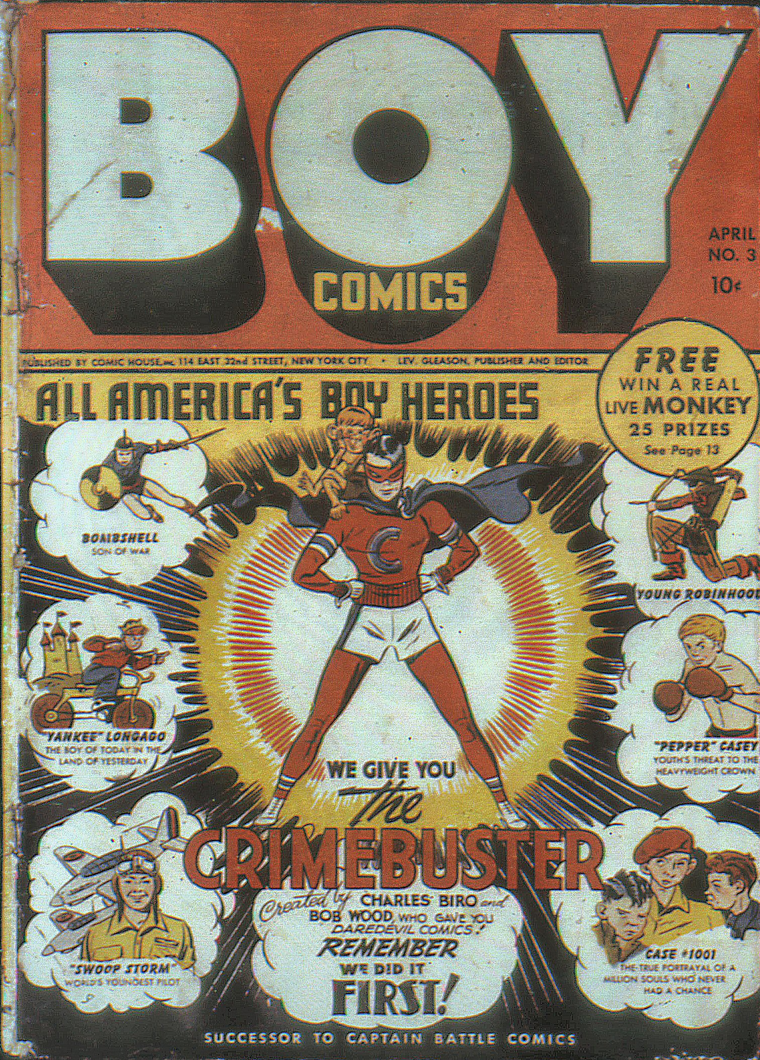 Read online Boy Comics comic -  Issue #3 - 1