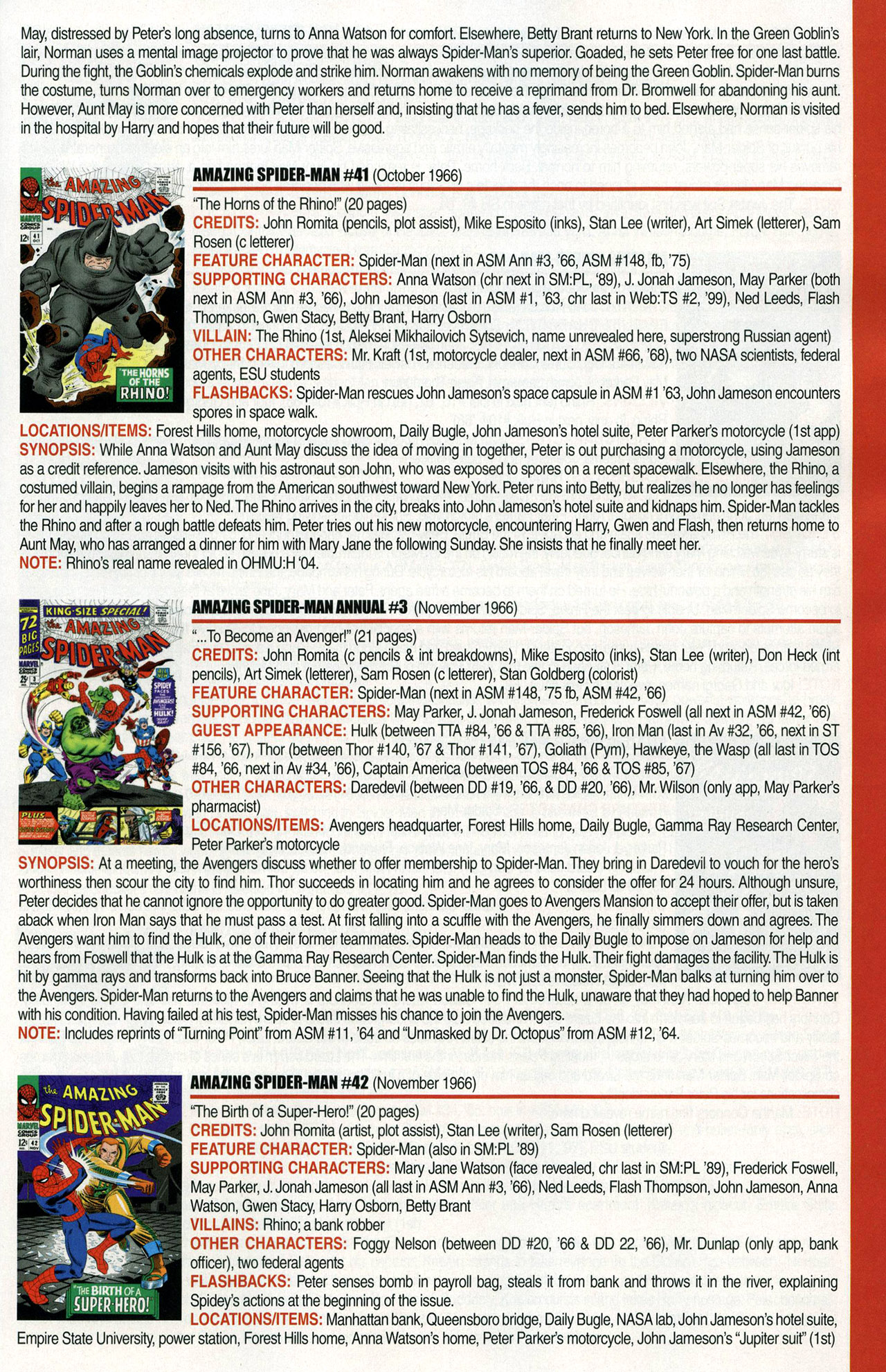 Read online Official Index to the Marvel Universe comic -  Issue #1 - 19