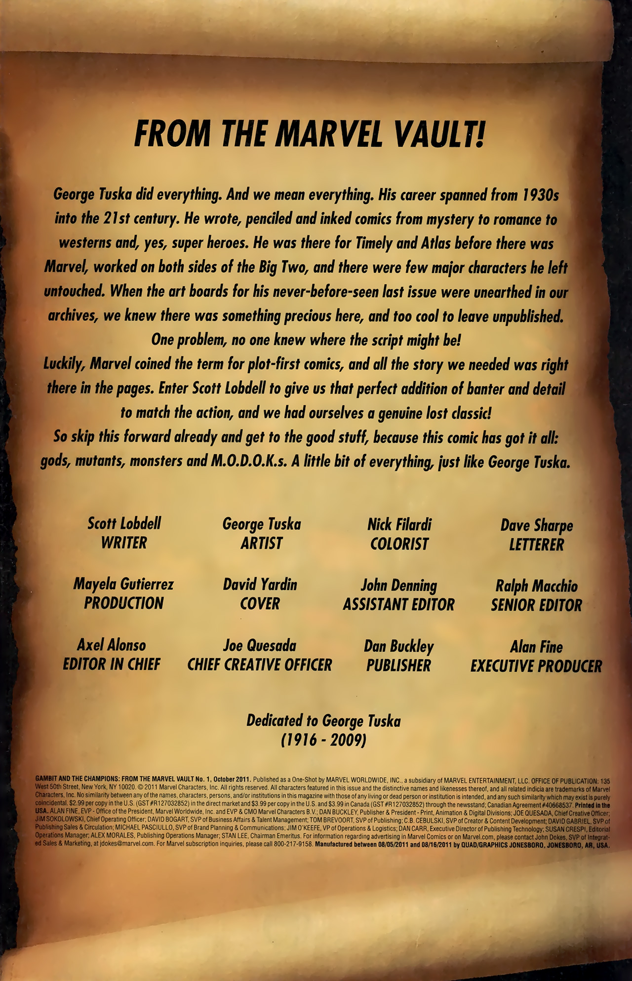 Read online Gambit and the Champions: From The Marvel Vault comic -  Issue # Full - 2