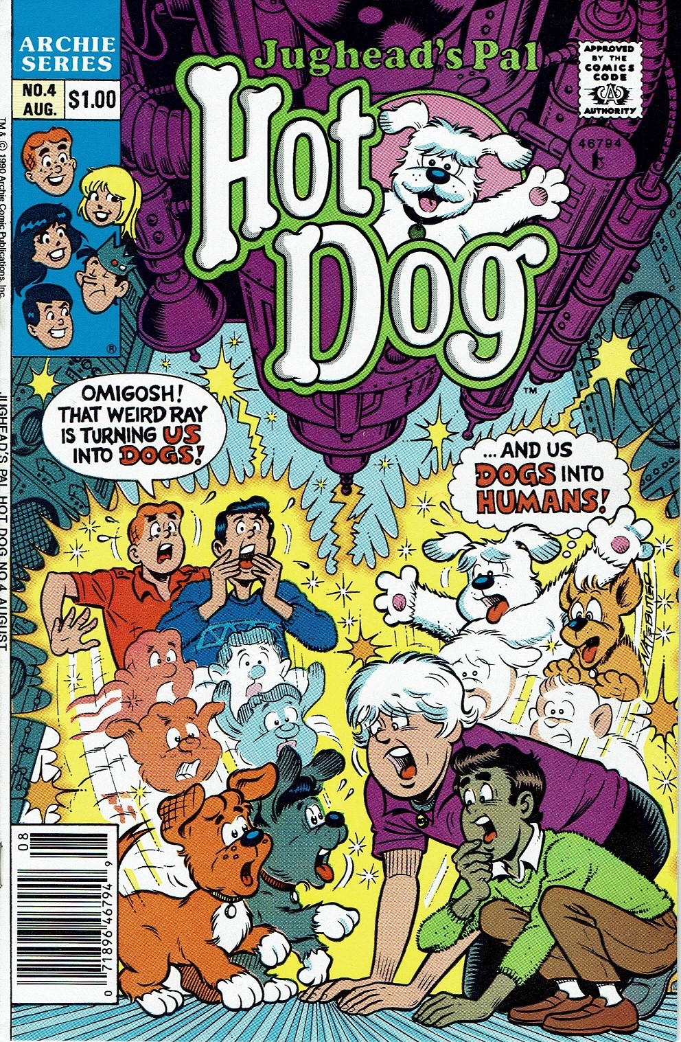 Read online Jughead's Pal Hot Dog comic -  Issue #4 - 1