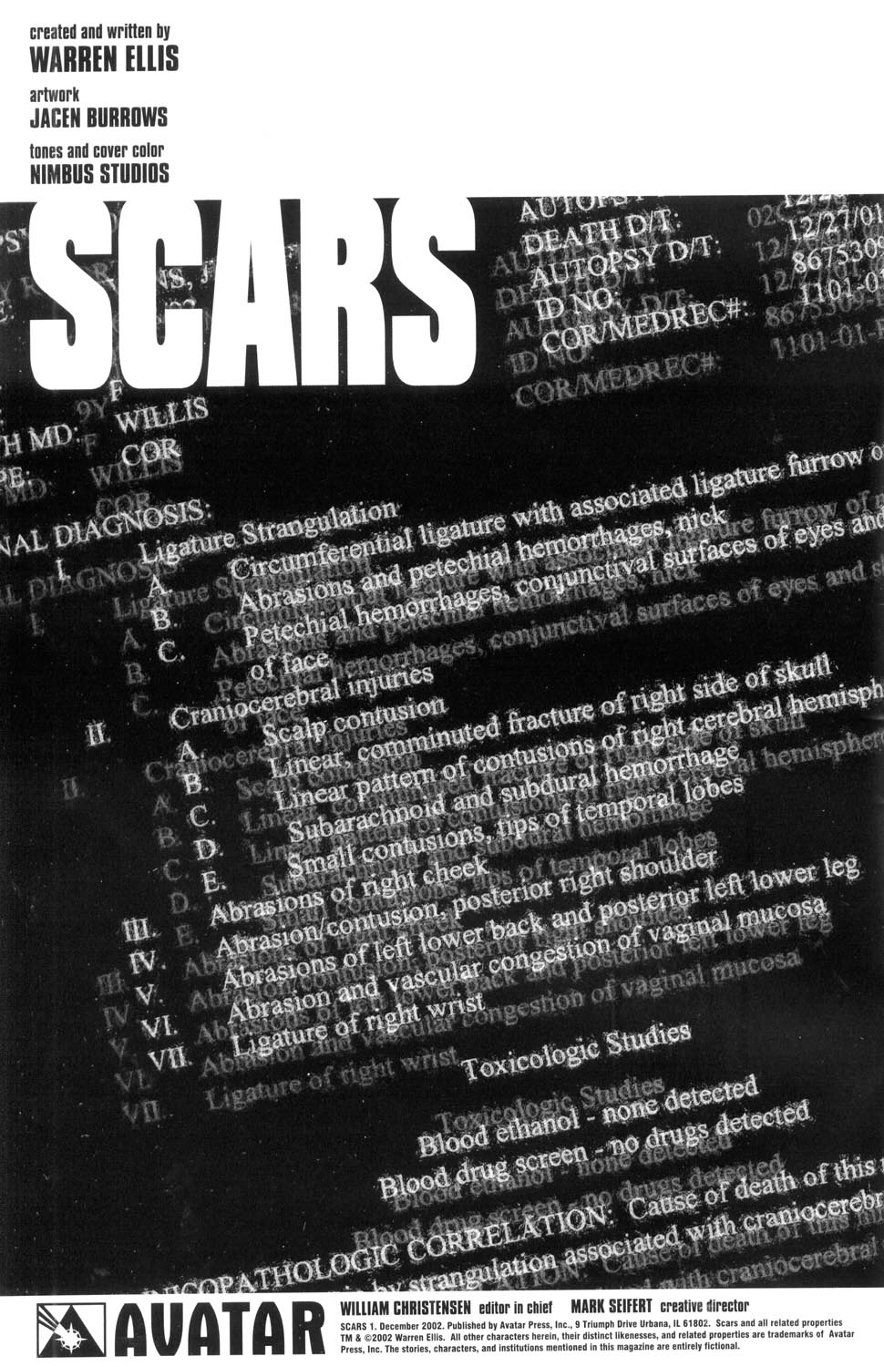 Read online Scars comic -  Issue #1 - 2