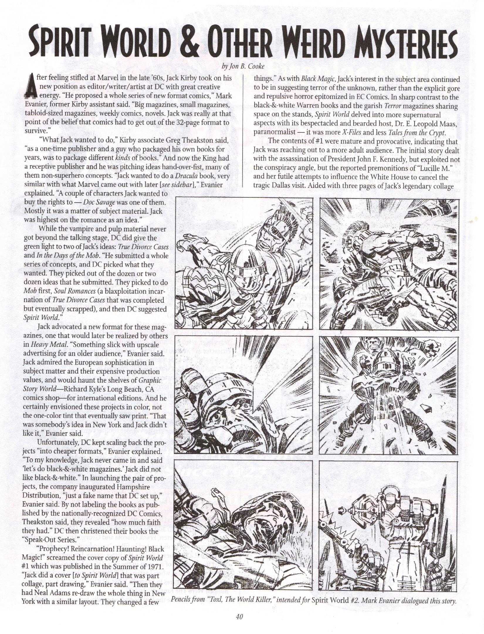 Read online The Jack Kirby Collector comic -  Issue #13 - 40