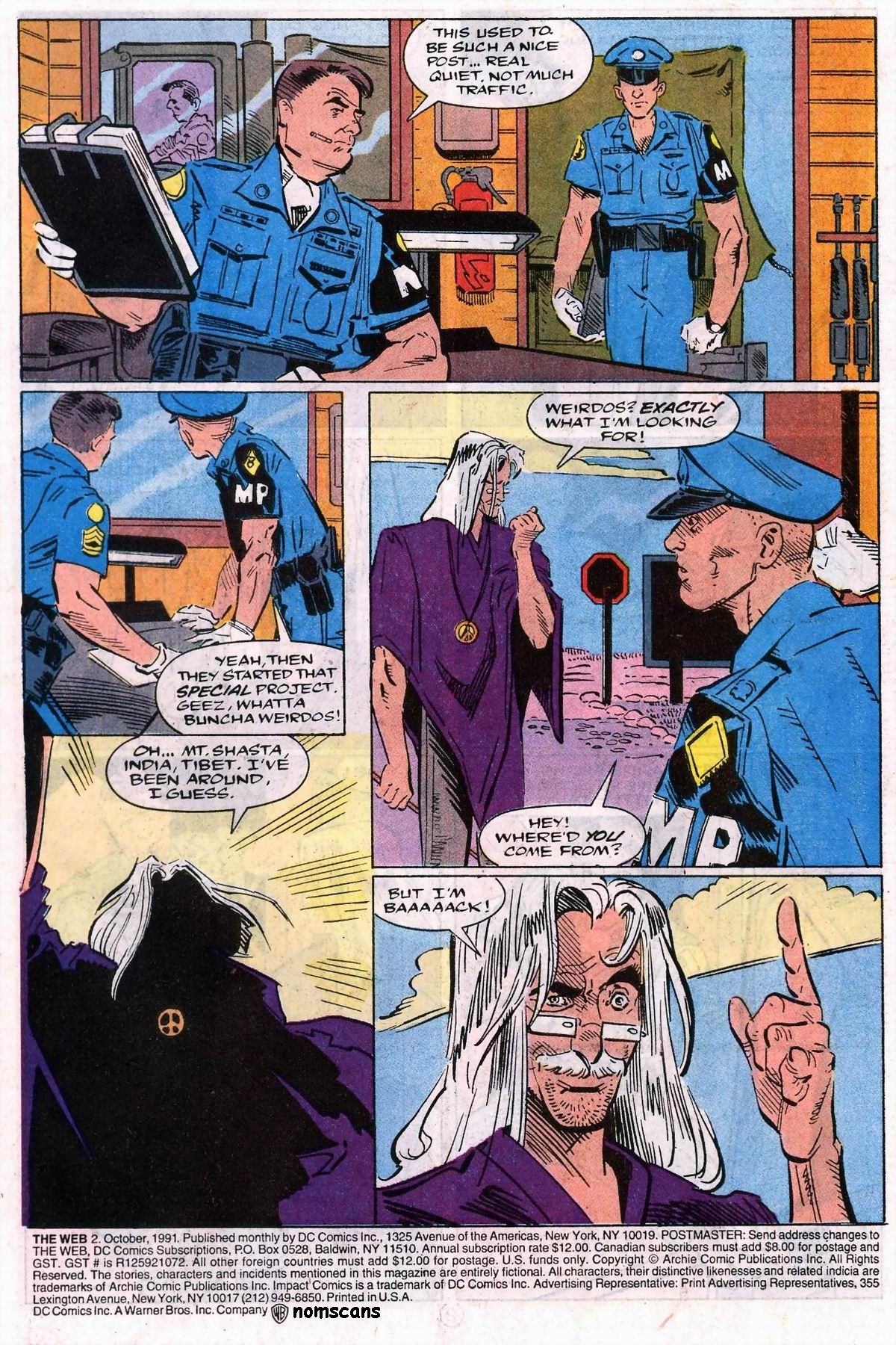 Read online The Web (1991) comic -  Issue #2 - 2