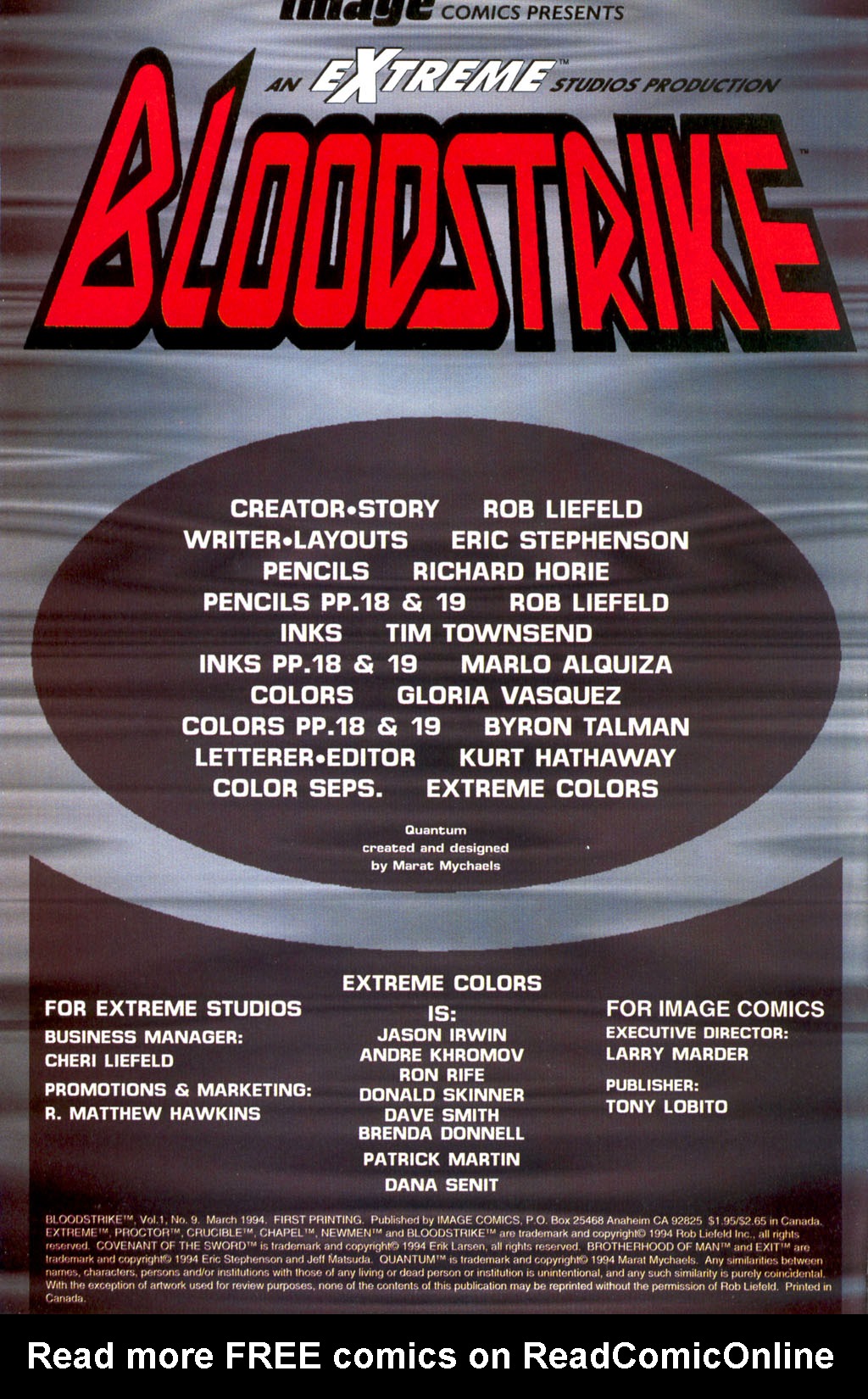 Read online Bloodstrike (1993) comic -  Issue #9 - 2
