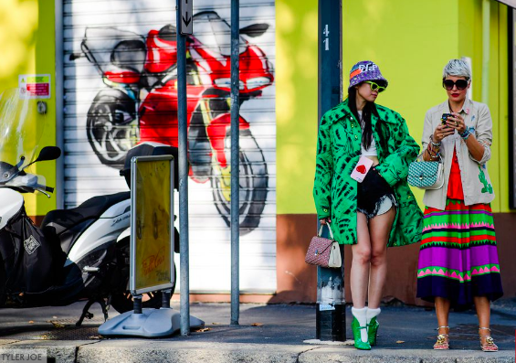 Neon Bright Up the Street Style during Fashion Month