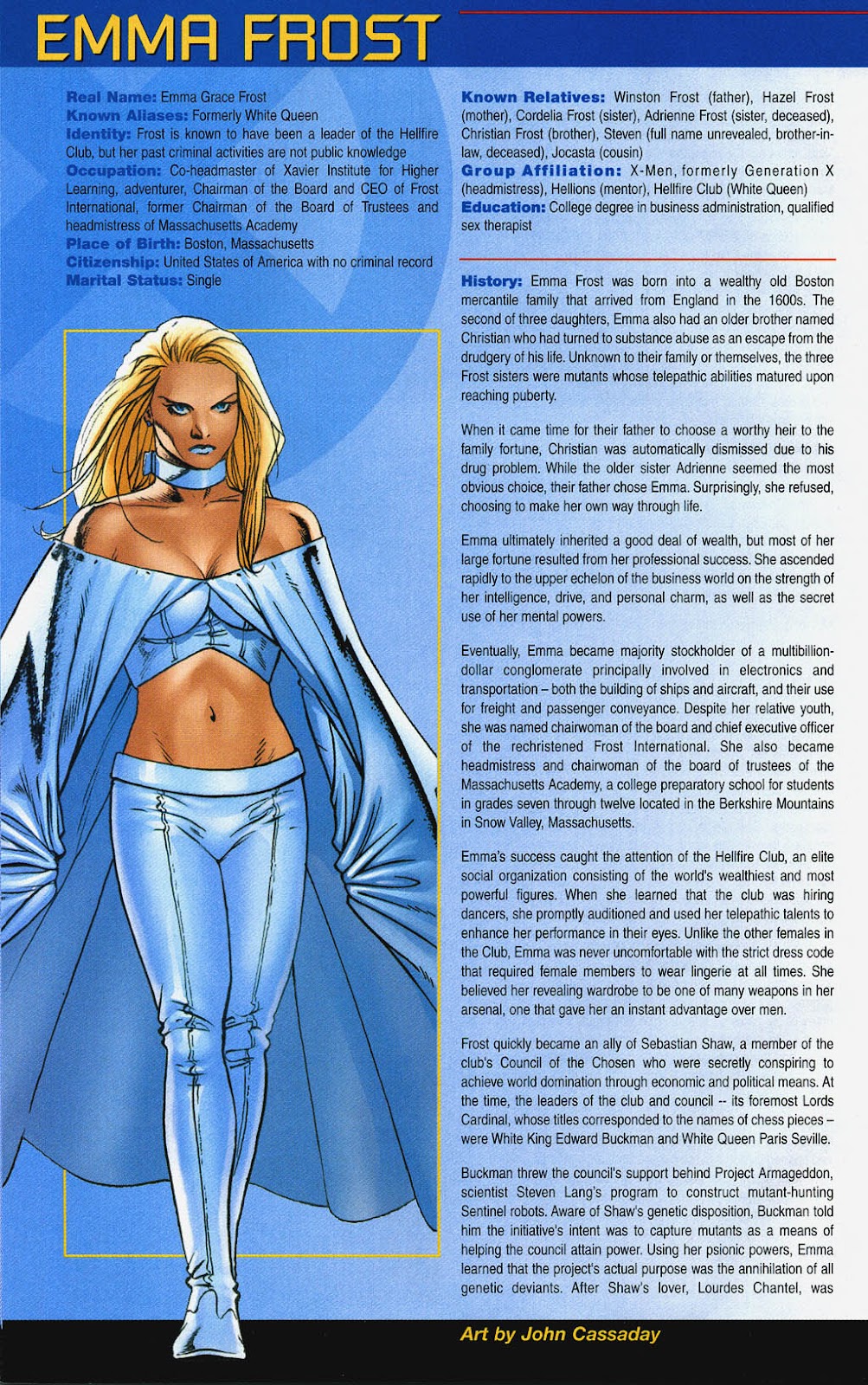 Official Handbook of the Marvel Universe: X-Men 2004 issue Full - Page 9