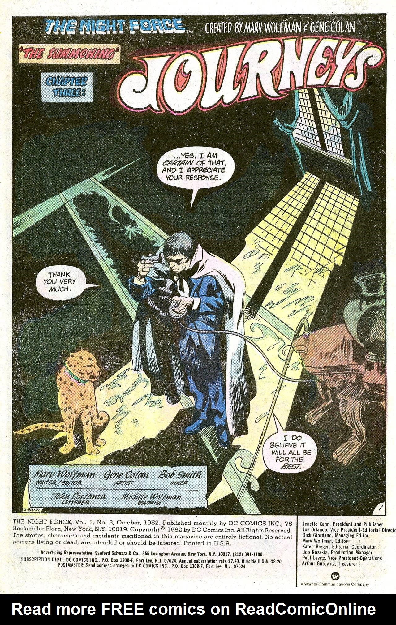 Read online The Night Force comic -  Issue #3 - 3
