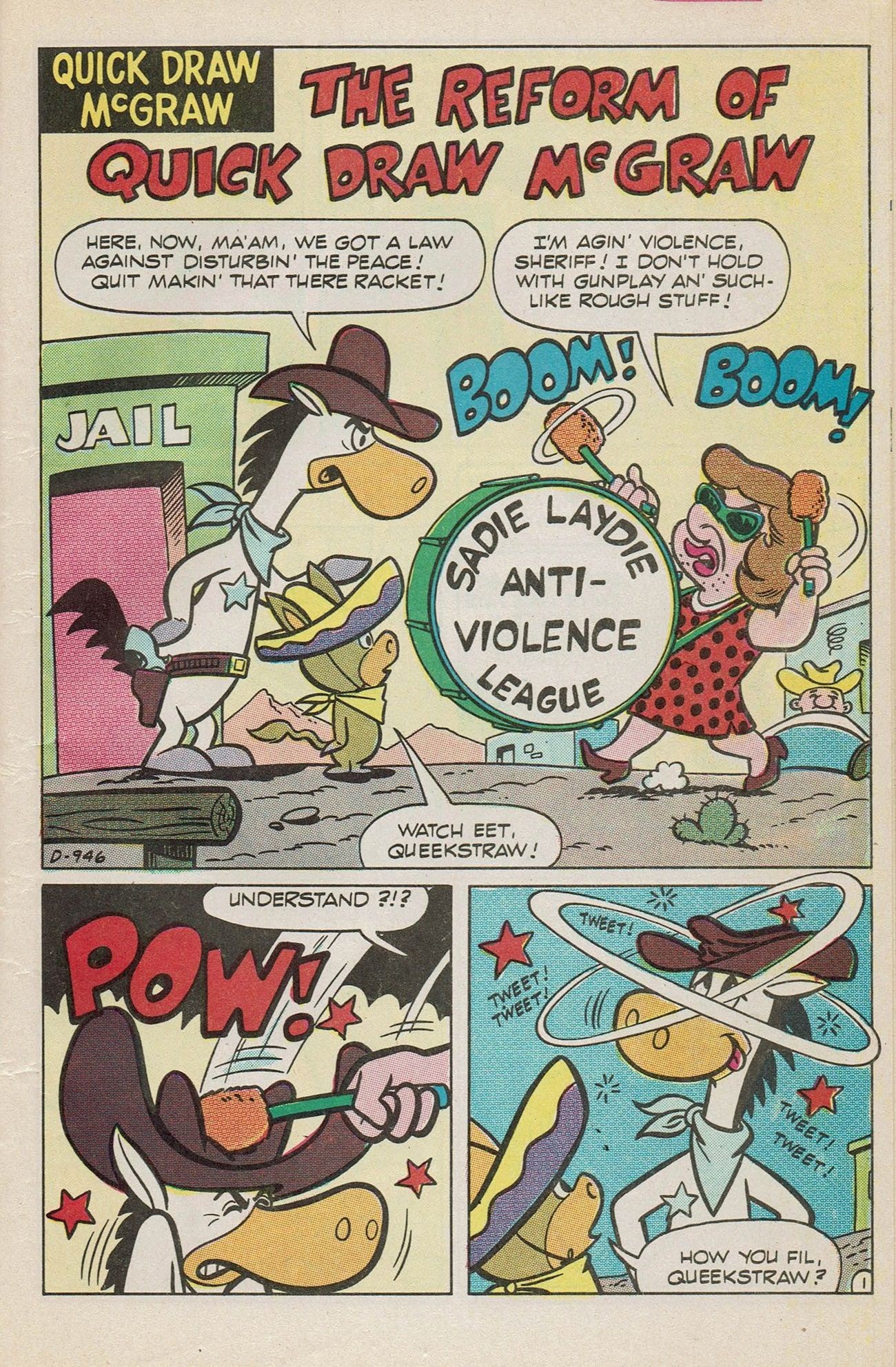 Read online Huckleberry Hound / Quick Draw McGraw Giant Size Flip Book comic -  Issue # Full - 13