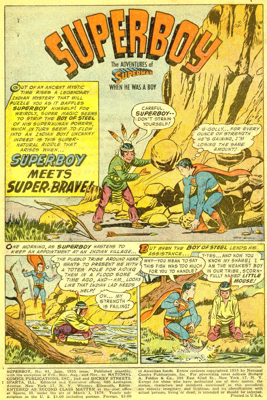 Read online Superboy (1949) comic -  Issue #41 - 2