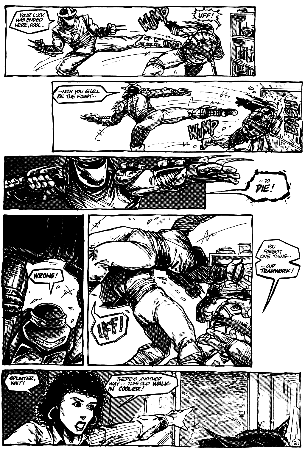 Read online Teenage Mutant Ninja Turtles (1984) comic -  Issue #10 - 32