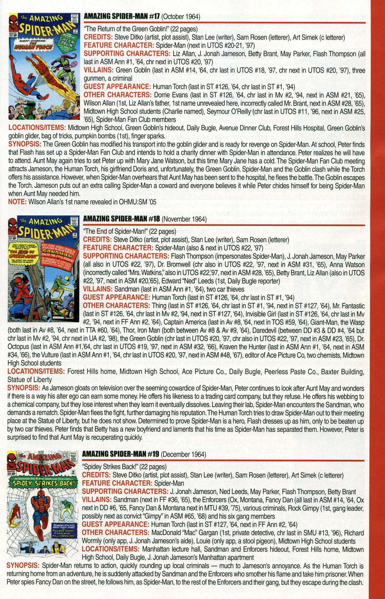 Read online Official Index to the Marvel Universe comic -  Issue #1 - 11