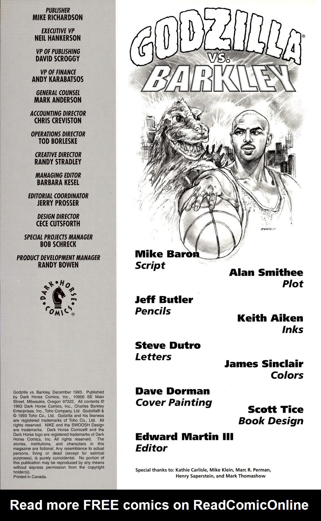 Read online Godzilla vs. Barkley comic -  Issue # Full - 2