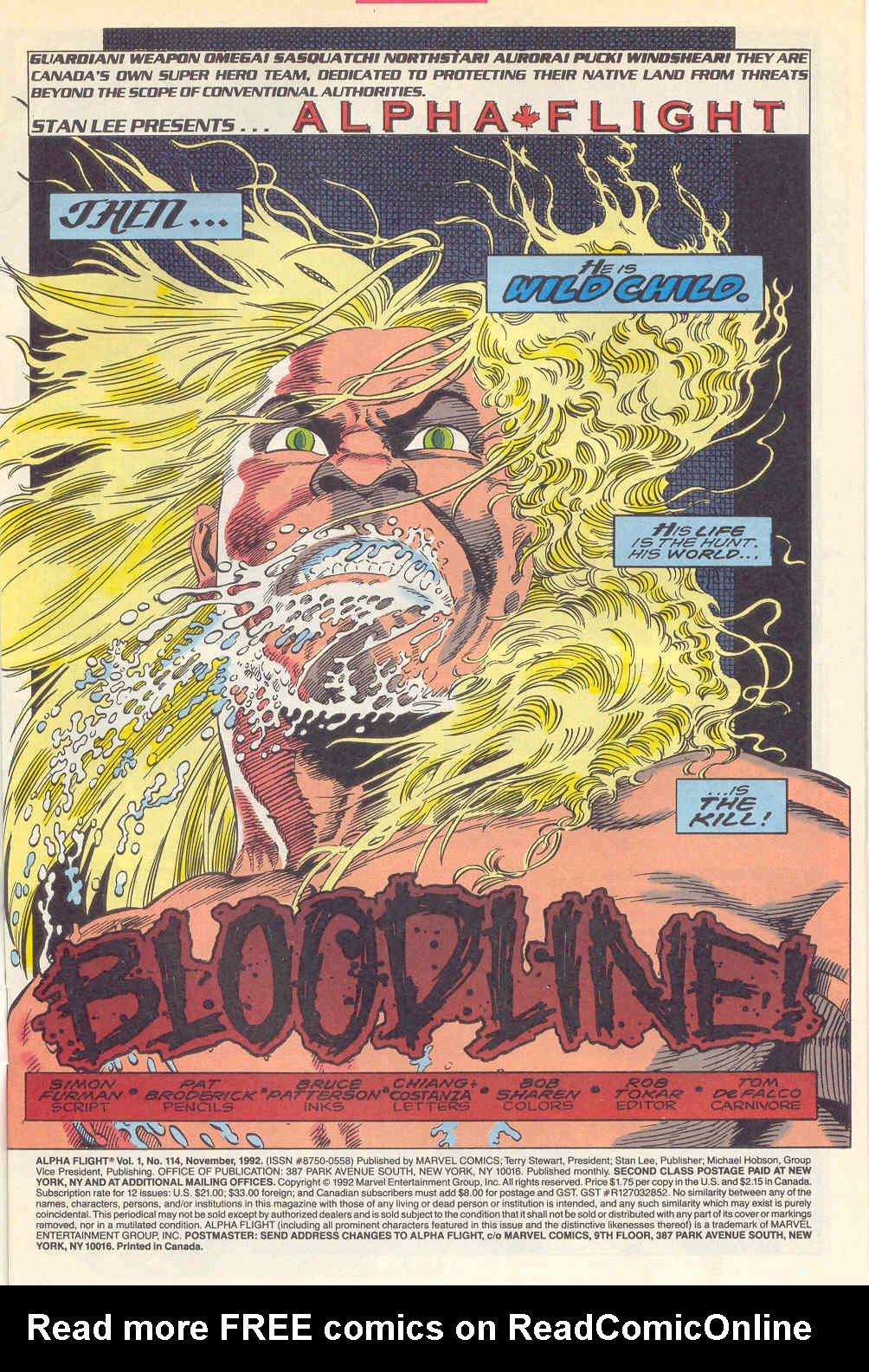 Read online Alpha Flight (1983) comic -  Issue #114 - 2