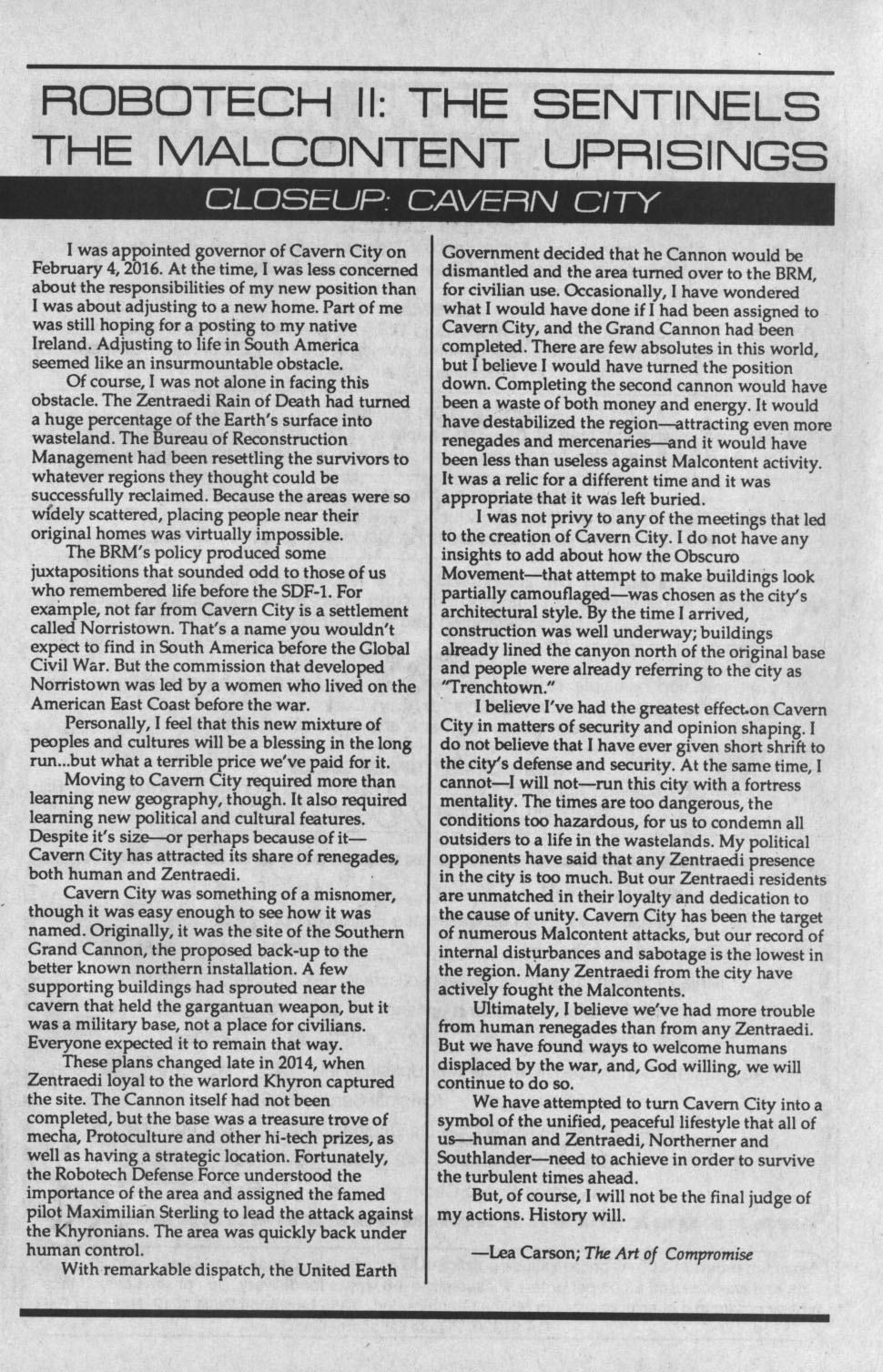 Read online Robotech II: The Sentinels - The Malcontent Uprisings comic -  Issue #5 - 29