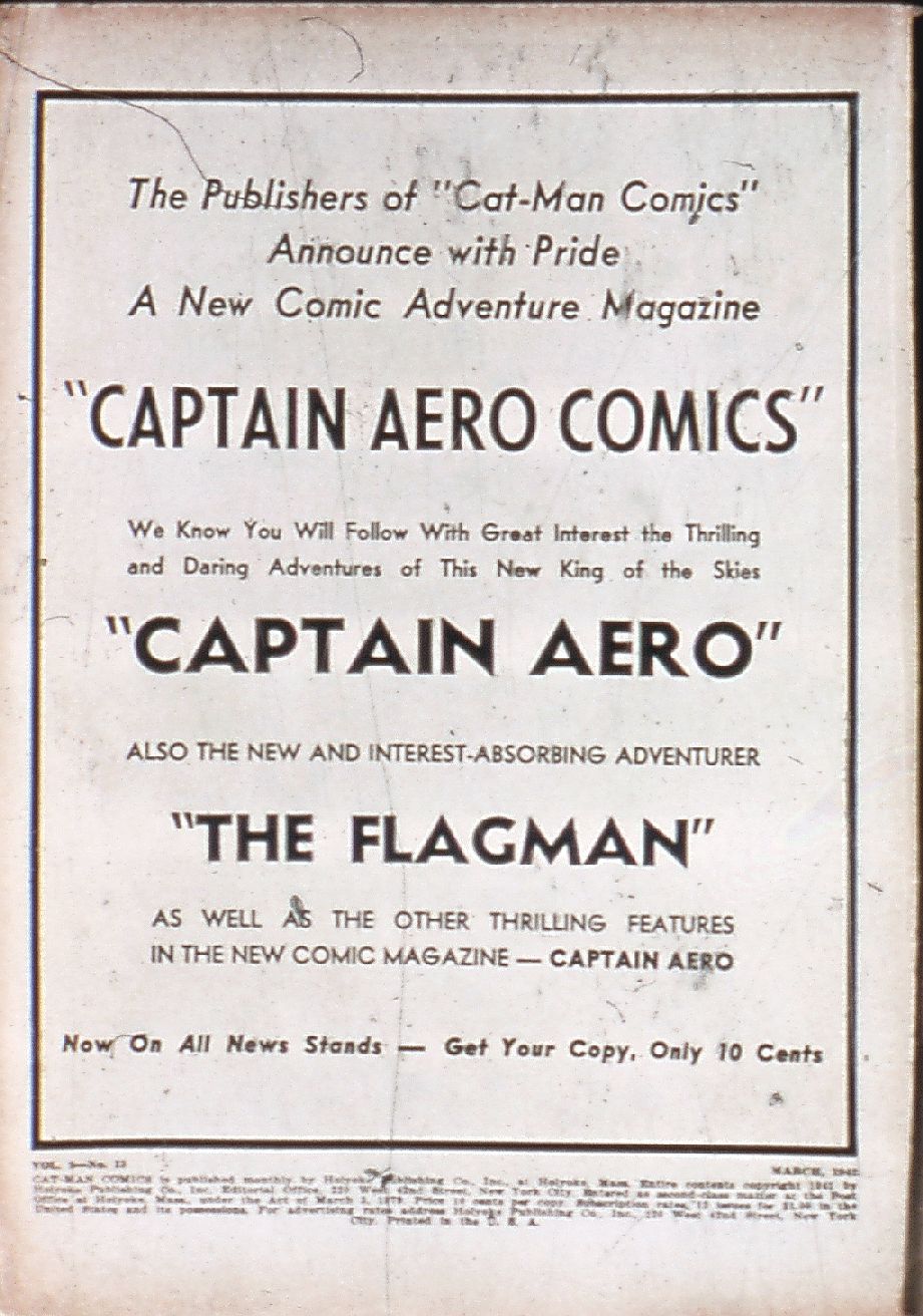 Read online Cat-Man Comics comic -  Issue #8 - 2