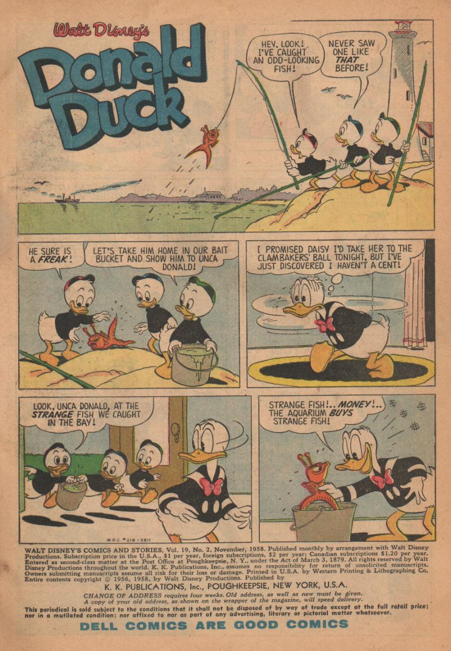 Read online Walt Disney's Comics and Stories comic -  Issue #218 - 3