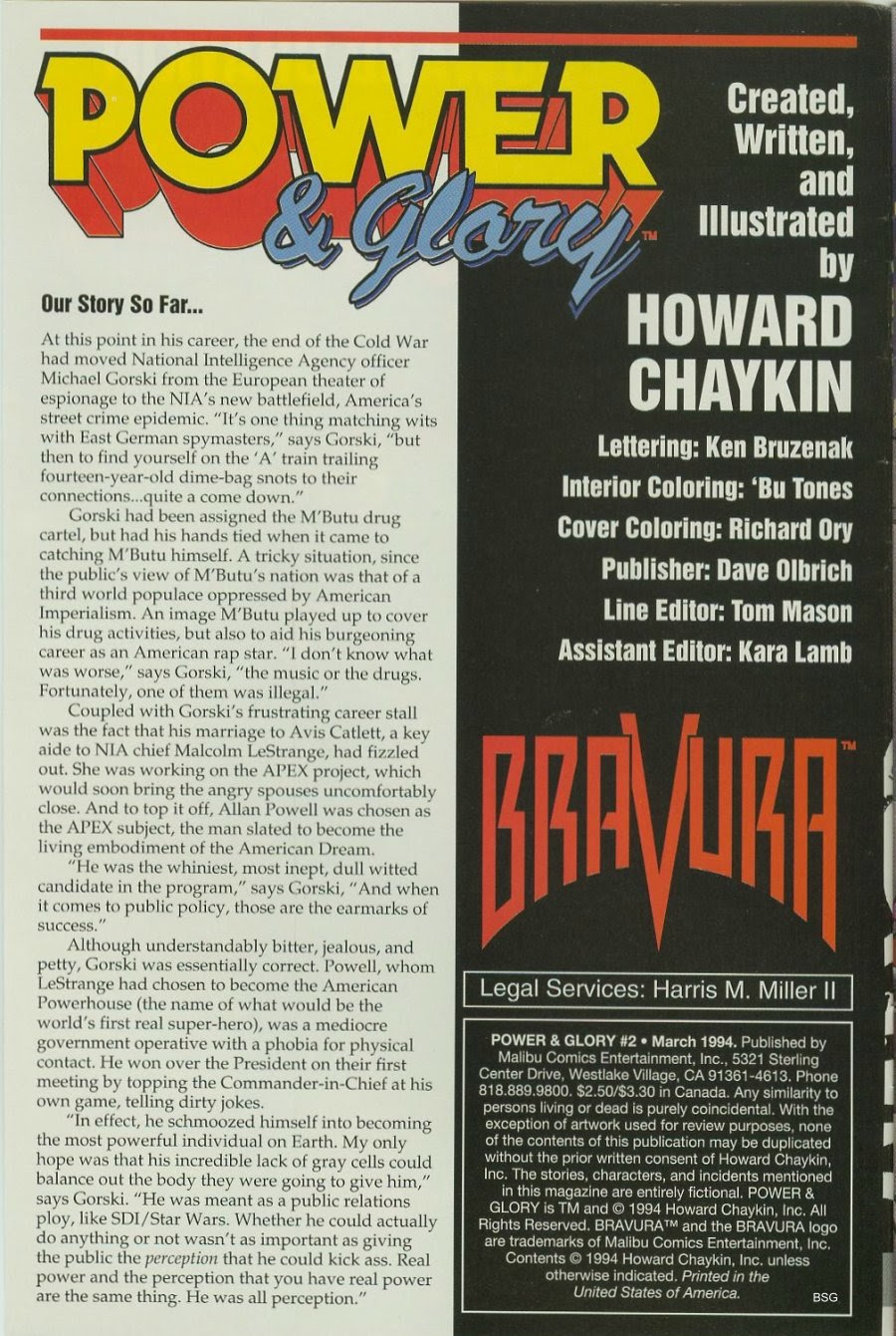 Read online Power & Glory comic -  Issue #2 - 2