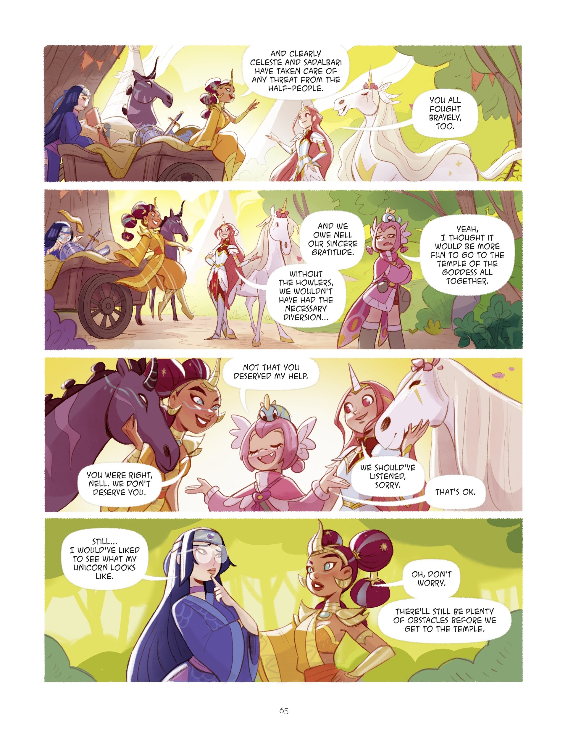 Read online The Unicorn Legacy: Call of the Goddess comic -  Issue # TPB - 64