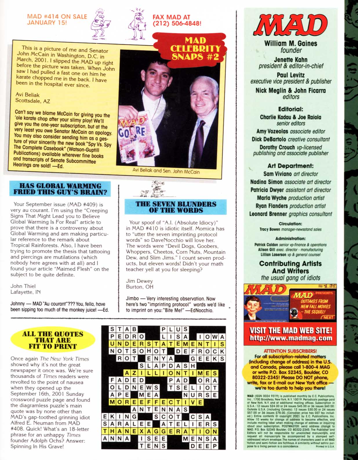 Read online MAD comic -  Issue #413 - 5