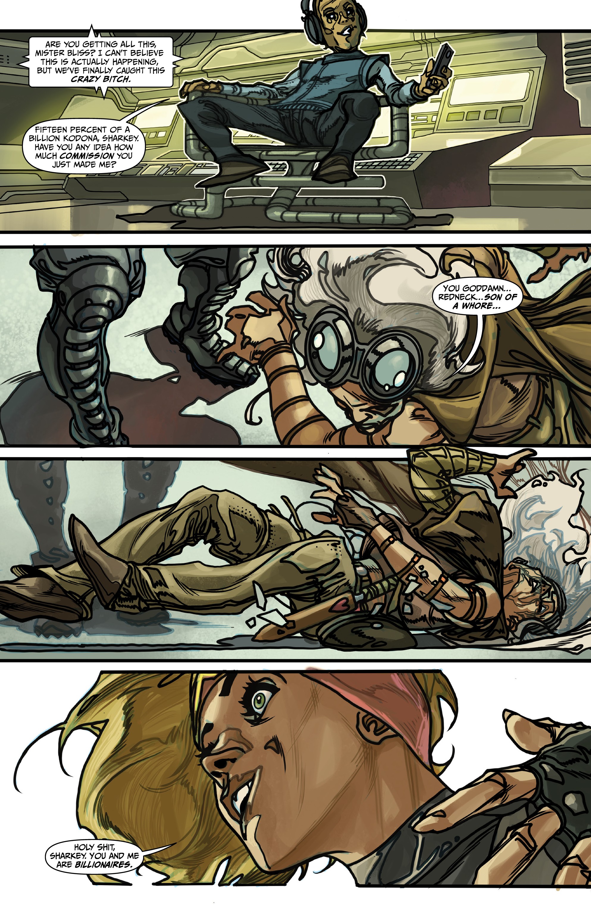 Read online Sharkey the Bounty Hunter comic -  Issue #4 - 6