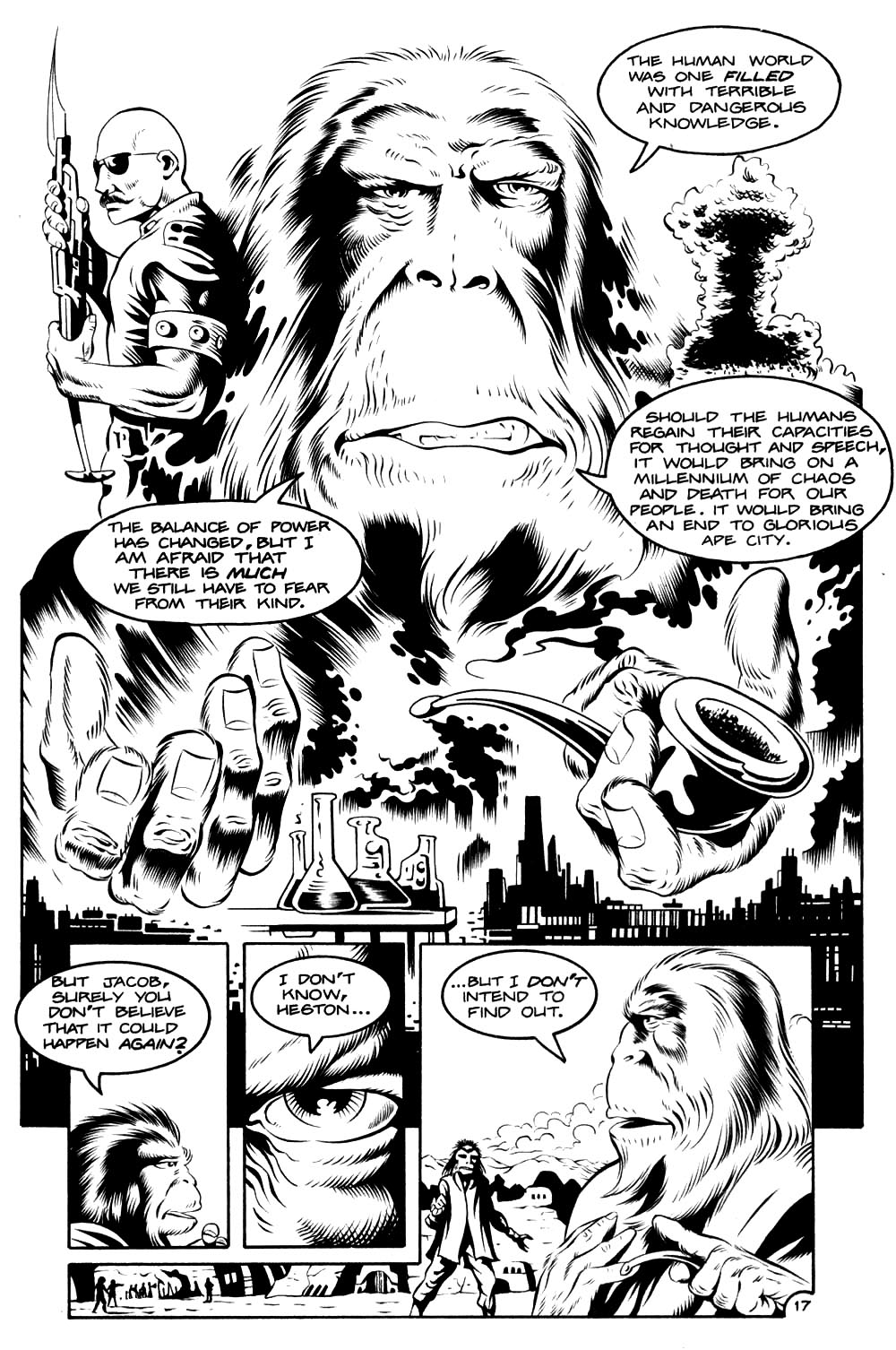 Read online Planet of the Apes (1990) comic -  Issue #9 - 19