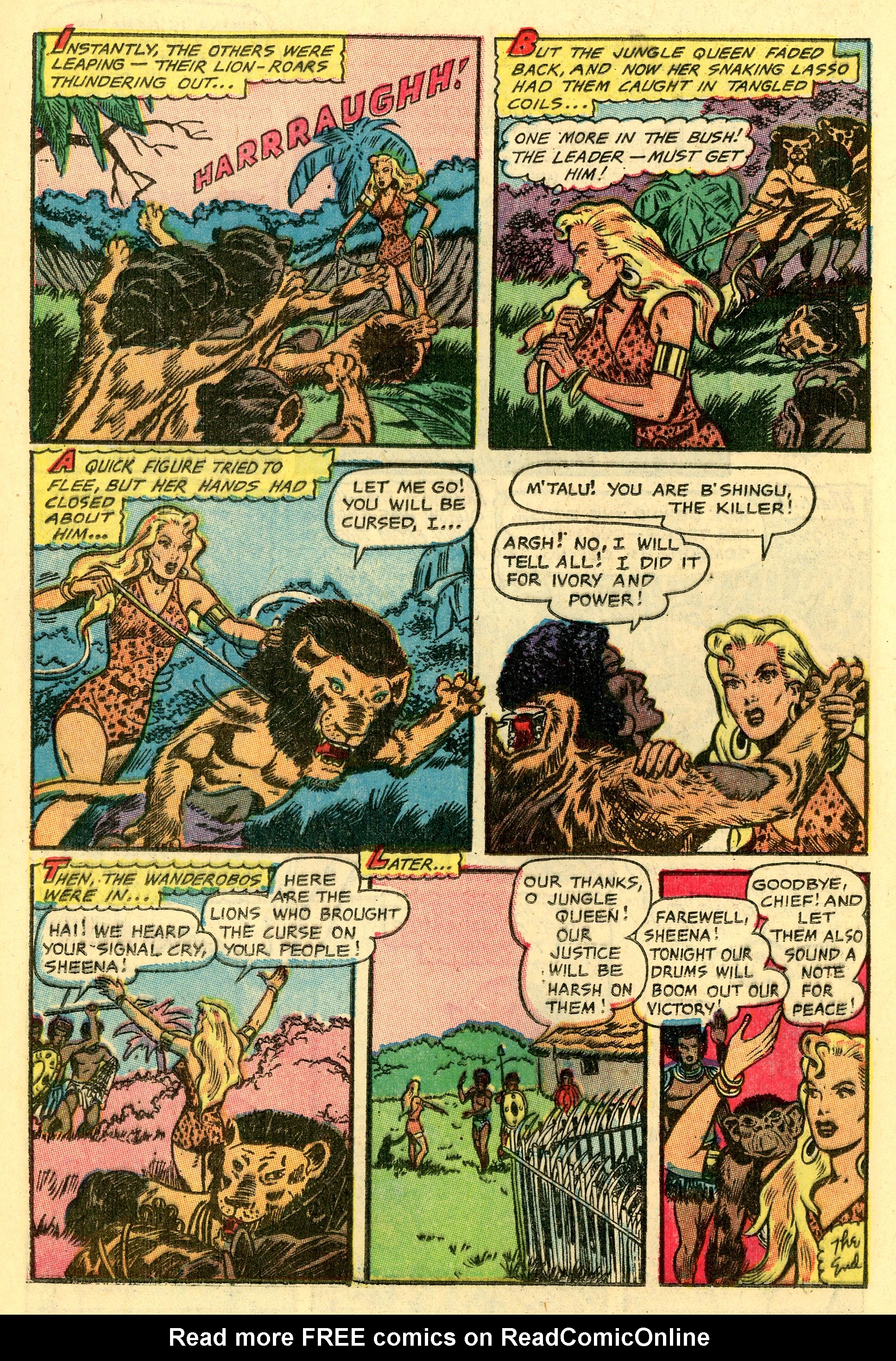 Read online Sheena, Queen of the Jungle (1942) comic -  Issue #17 - 16