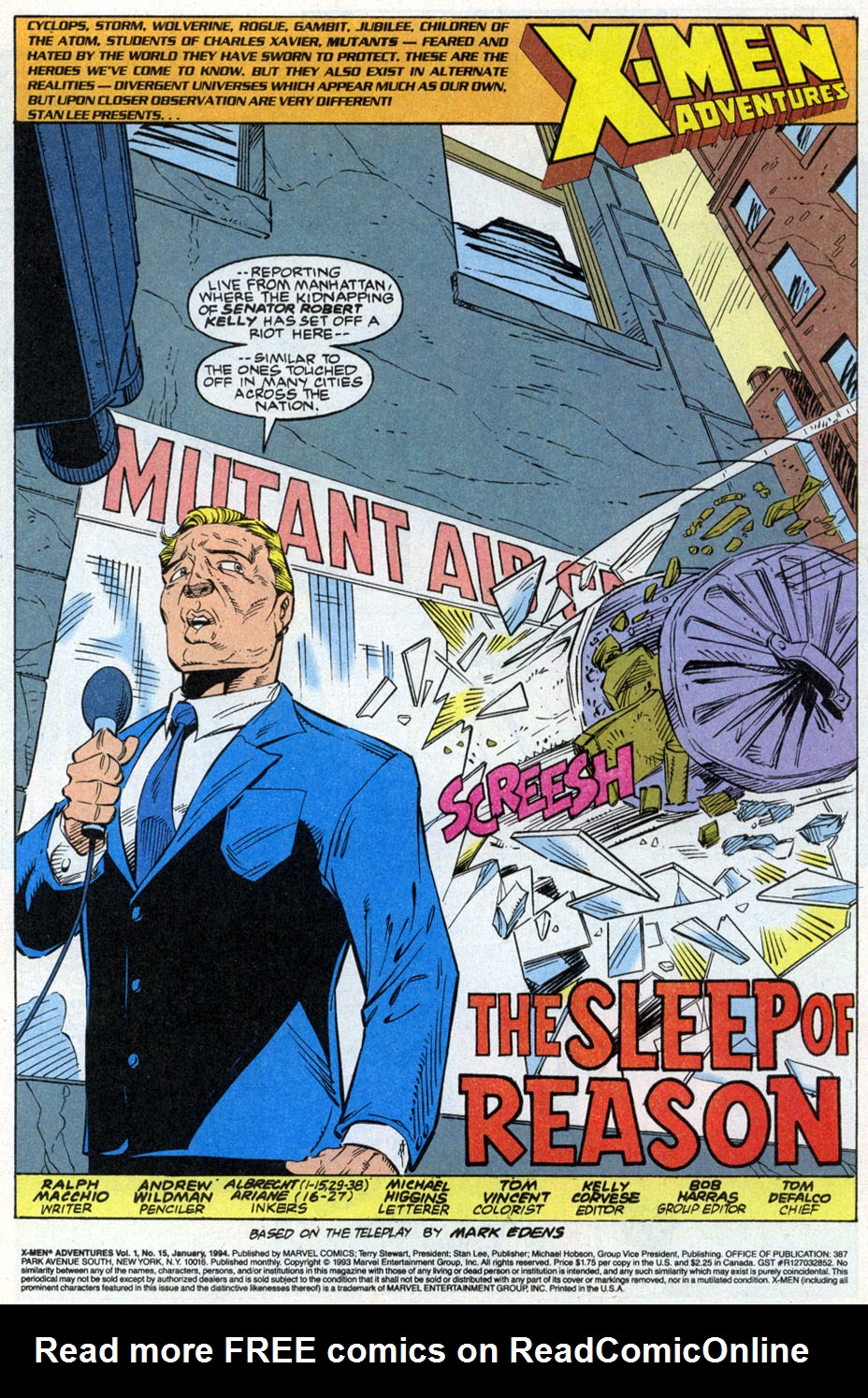 Read online X-Men Adventures (1992) comic -  Issue #15 - 2