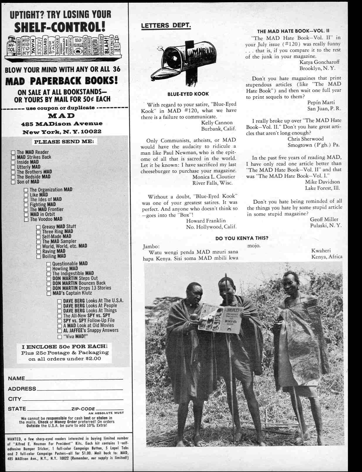 Read online MAD comic -  Issue #122 - 4