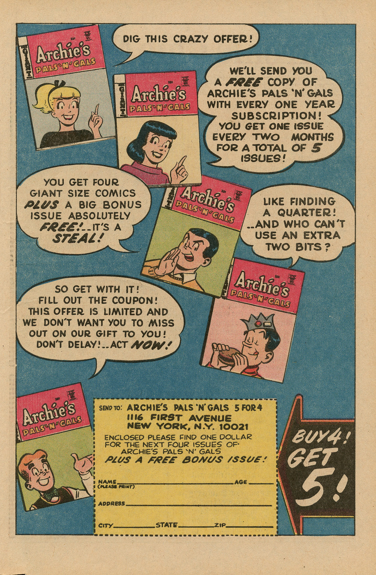 Read online Archie's Pals 'N' Gals (1952) comic -  Issue #61 - 31
