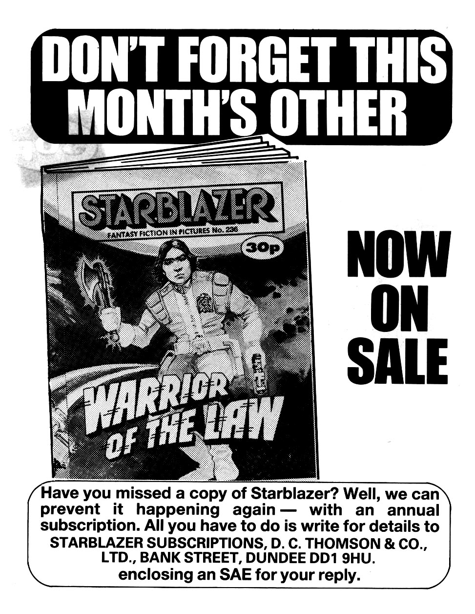 Read online Starblazer comic -  Issue #237 - 2